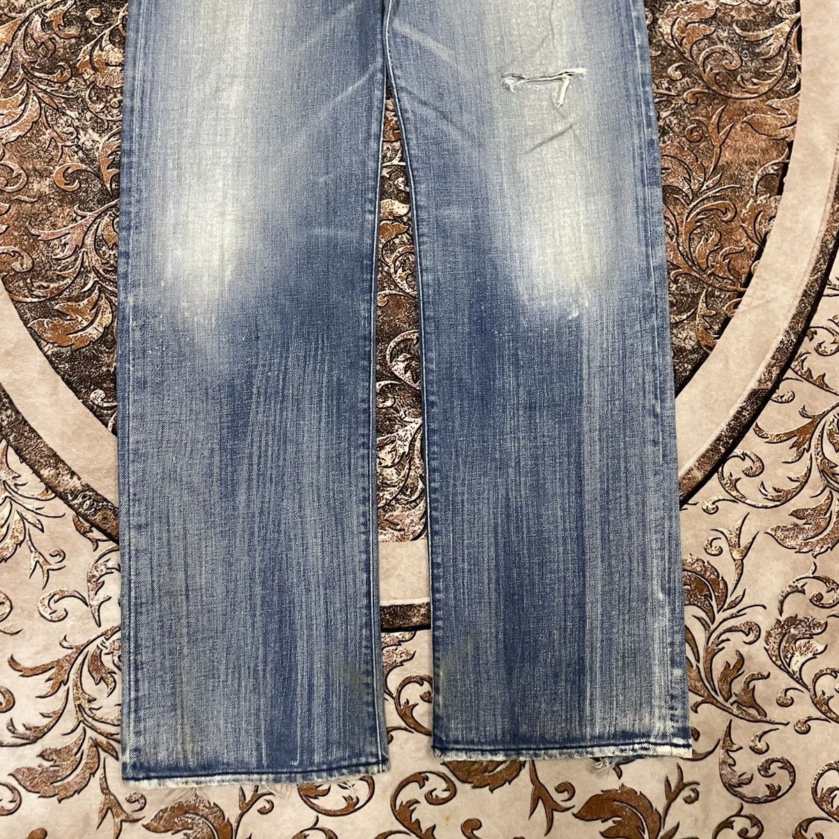 Diesel 🔥Vintage Diesel Industry Stoned Washed Ripped Distress Jeans Size US 32 / EU 48 - 3 Thumbnail