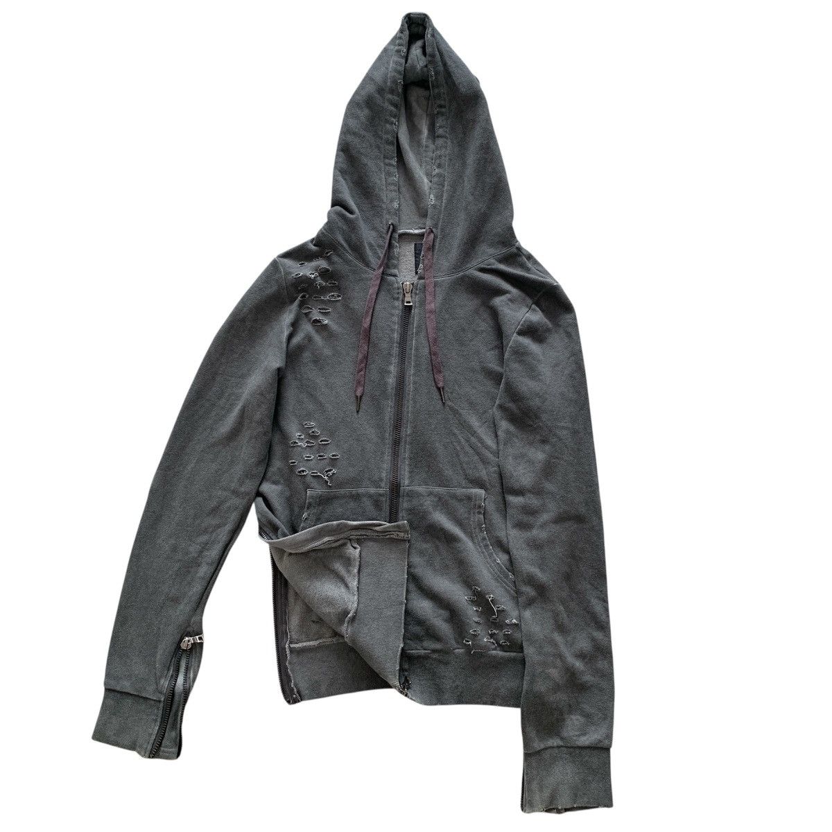 Beauty Beast Seditionaries J2 Distressed Zip Up Hoodie Size US M / EU 48-50 / 2 - 2 Thumbnail