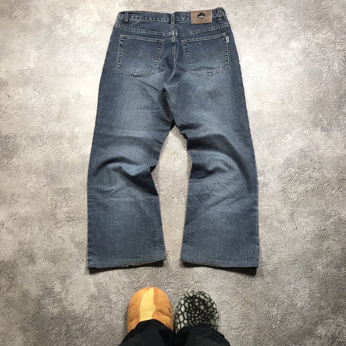 Japanese Brand vintage Faded Jeans japan distressed denim spring pants 90s Size US 33 - 4 Thumbnail