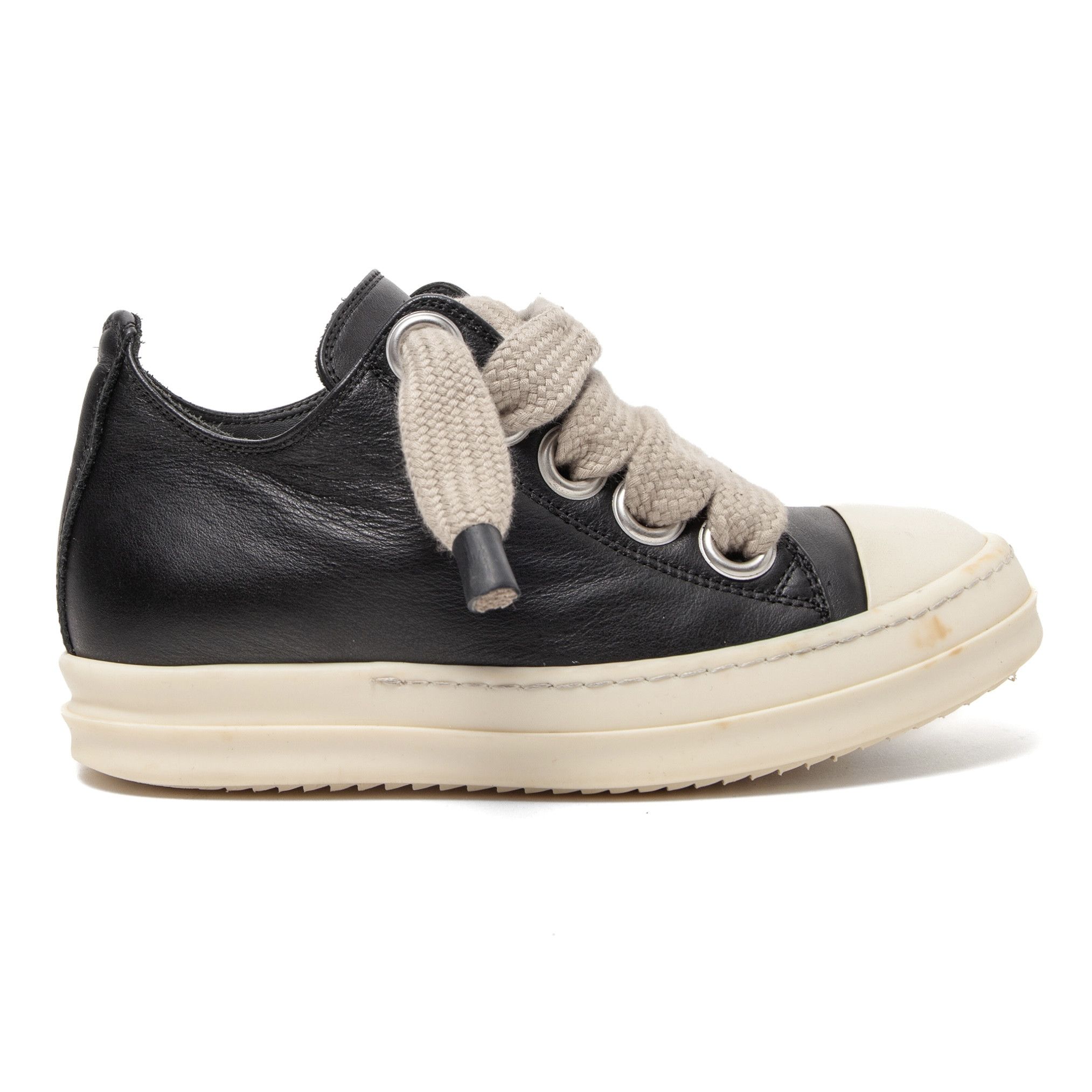 Rick Owens Porterville Jumbo Lace Sneaker Low Black Milk (W) Size US 5 / IT 35 - 1 Thumbnail