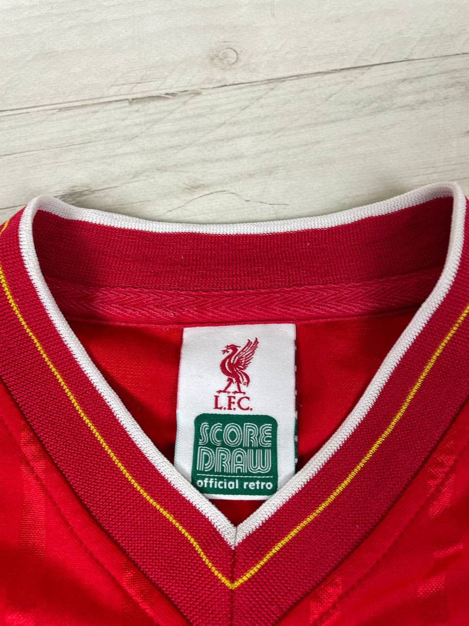 Vintage Score Draw Liverpool 1986 1987 Home Shirt Retro Jersey Size US M / EU 48-50 / 2 - 7 Thumbnail