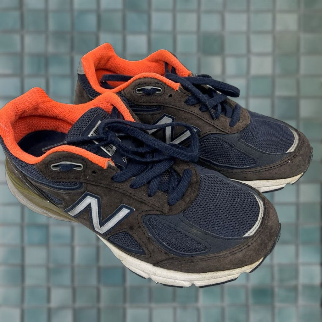 New Balance VINTAGE New Balance Sneakers Men Size 8.5 US 990v4 Made in USA Low Top Athletic Comfort Running & Jogging Blue/Orange Size US 8.5 / EU 41-42 - 1 Thumbnail