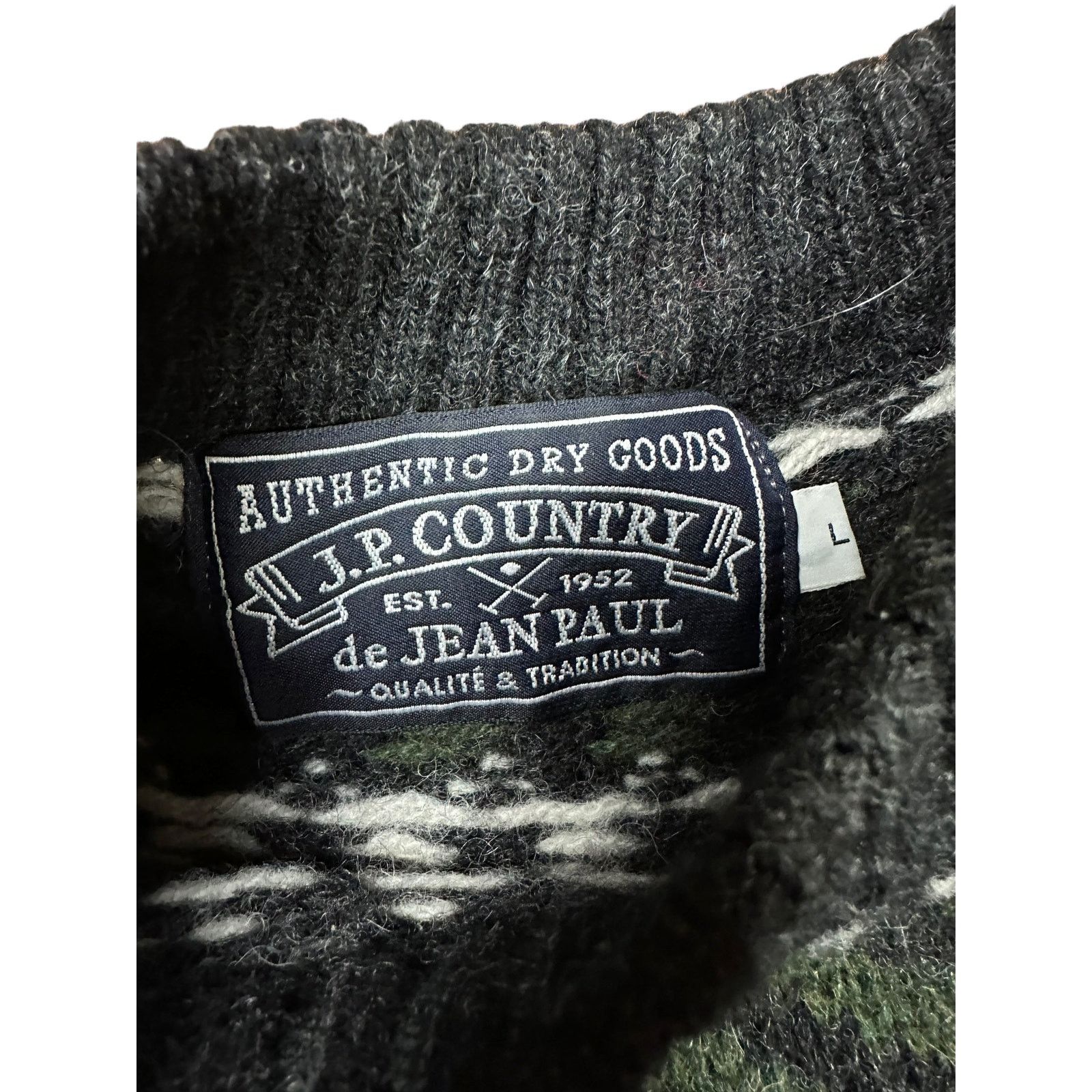 Jean Paul Gaultier Jean Paul Country Vintage Wool Sweater Size US L / EU 52-54 / 3 - 4 Thumbnail
