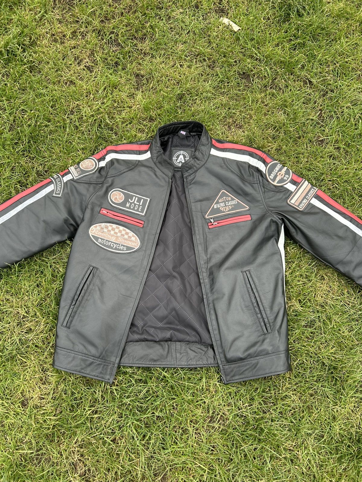 Vintage Aviatrix Men's Biker Jacket – Black Leather Size US M / EU 48-50 / 2 - 8 Thumbnail