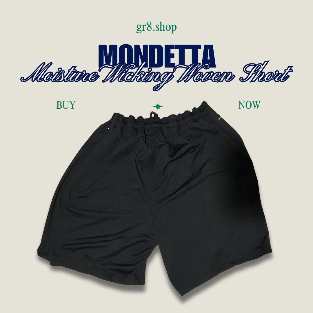 Mondetta Mondetta XXL Black Moisture-Wicking Woven Shorts Lightweight Size 38" / US 16 / IT 52 - 1 Thumbnail