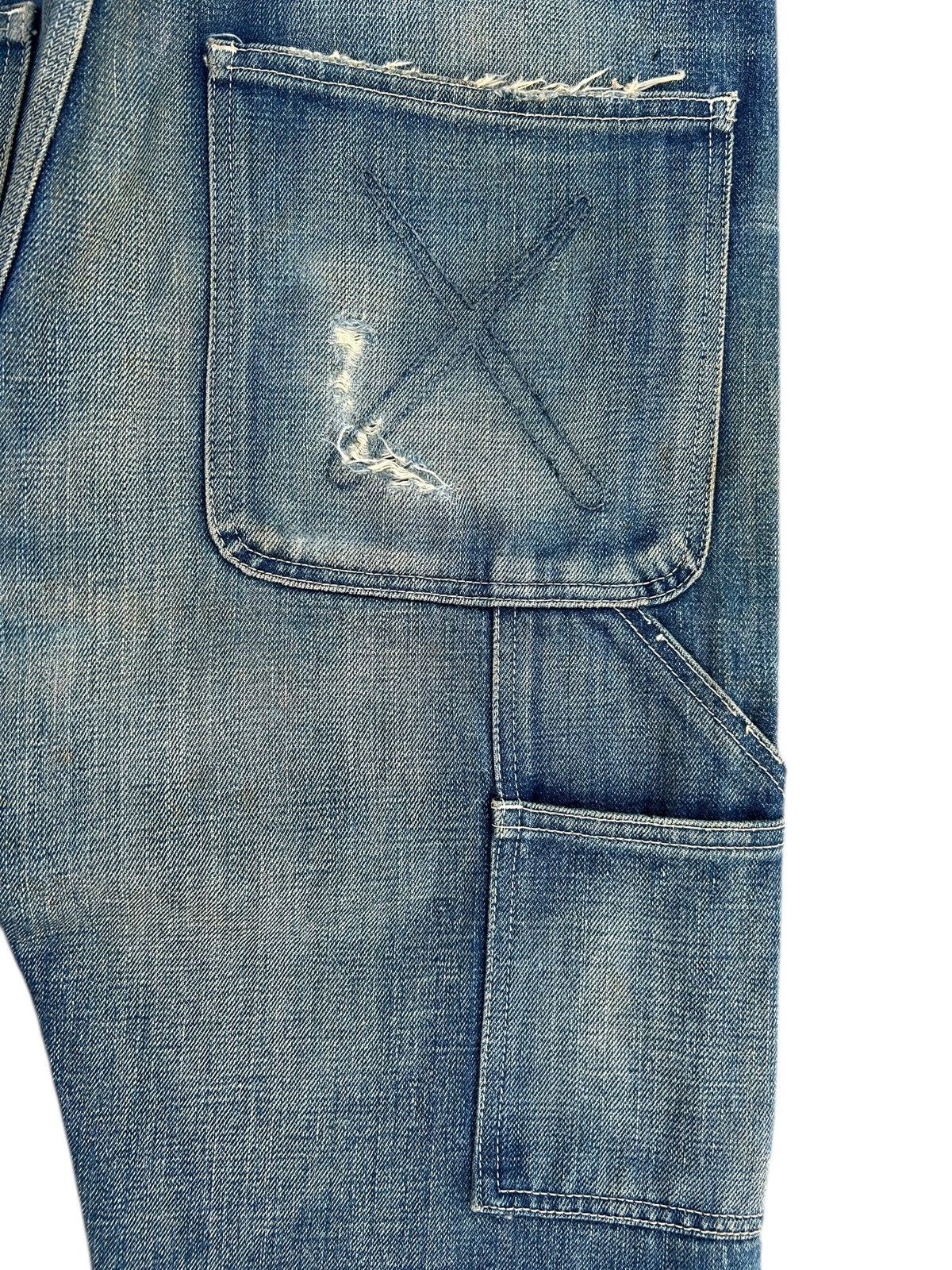 Kaws Thrashed Original Fake Kaws Selvedge Denim Jeans Size US 34 / EU 50 - 16 Thumbnail
