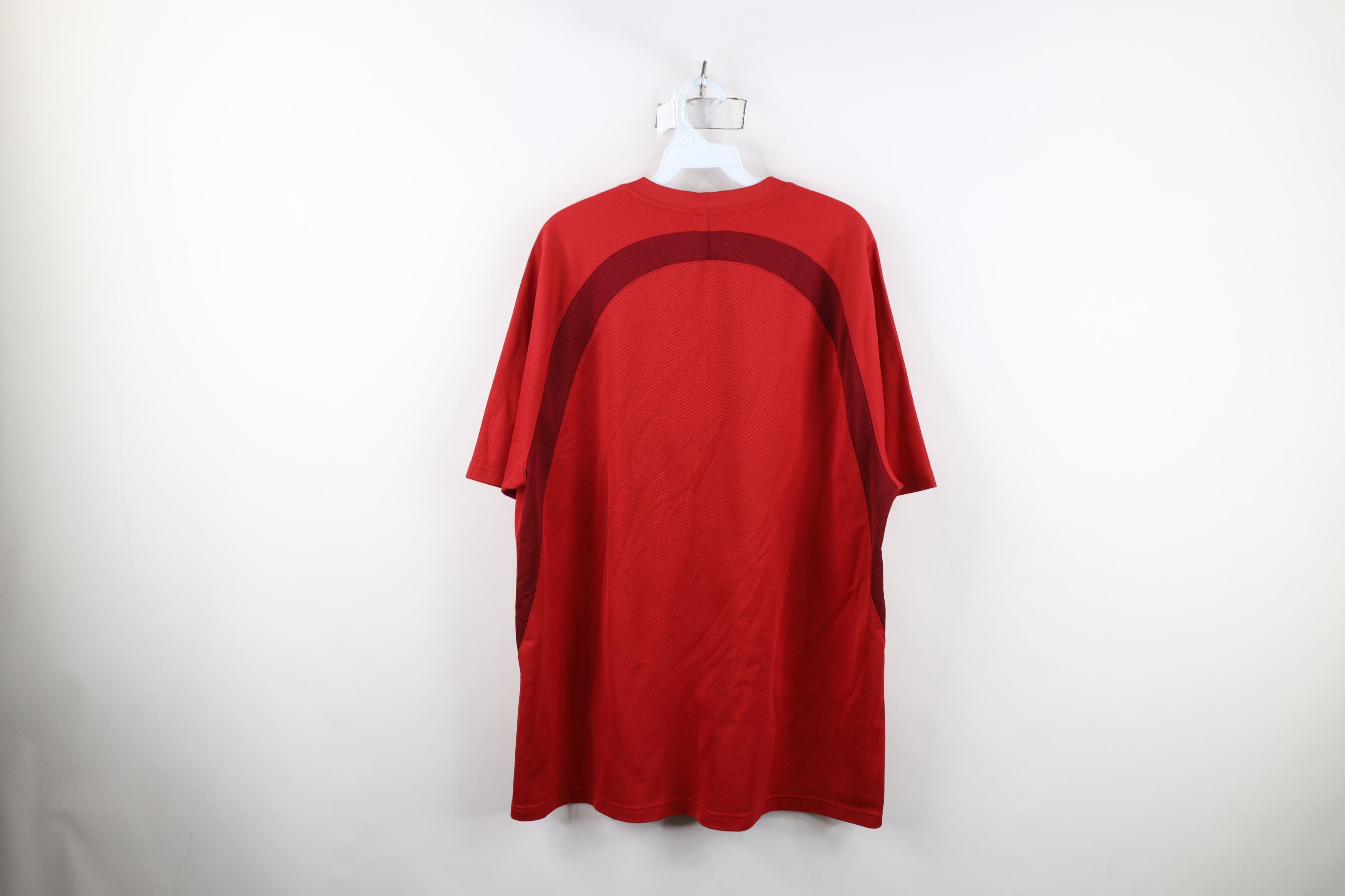 Nike Vintage Y2K Nike Scott Mini Swoosh Thermal Knit T-Shirt Red Size US XL / EU 56 / 4 - 11 Thumbnail