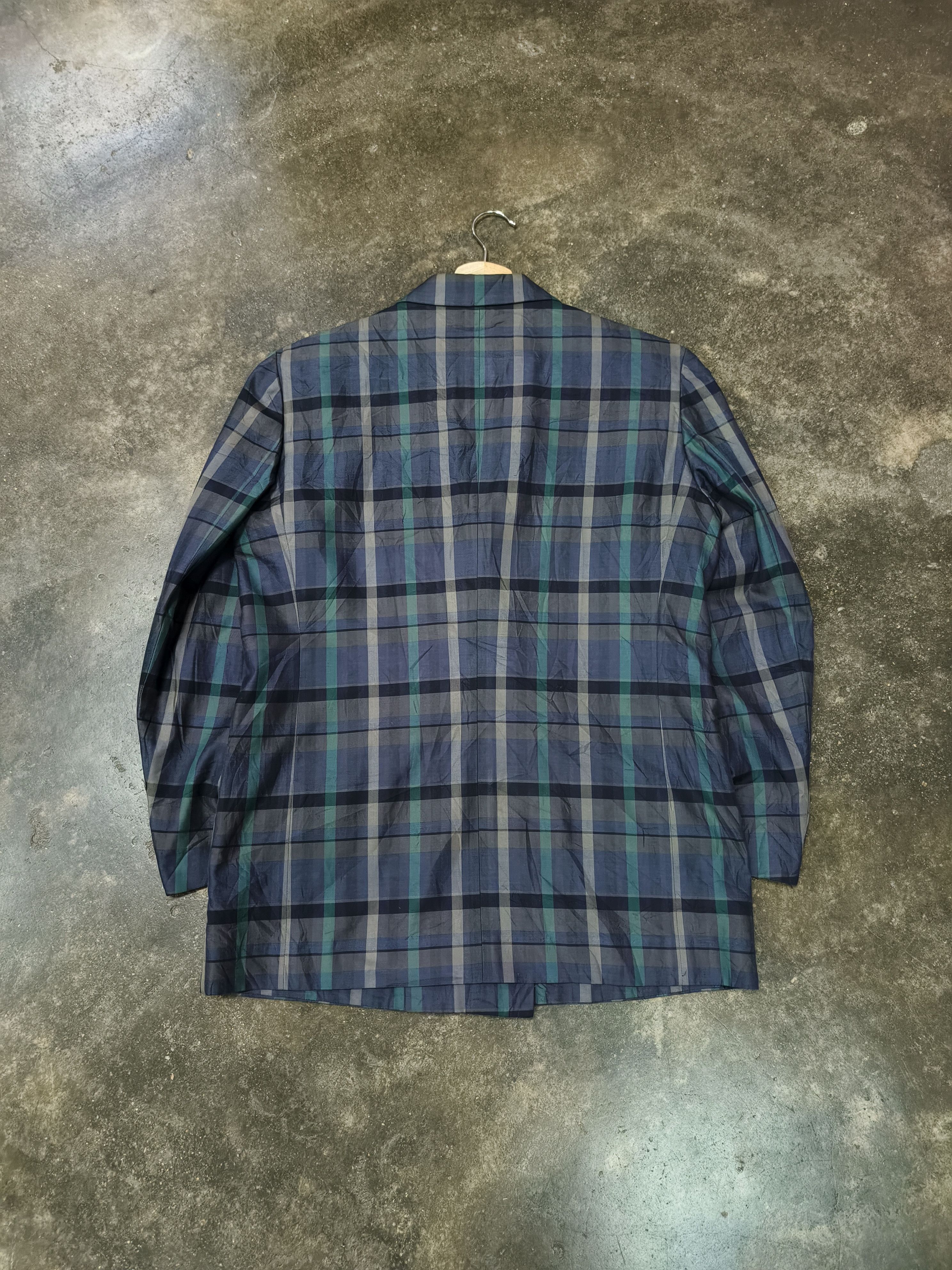 Burberry Prorsum VTG BURBERRYS PLAID DOUBLE BREASTED BLAZER COAT Size M / US 6-8 / IT 42-44 - 5 Thumbnail