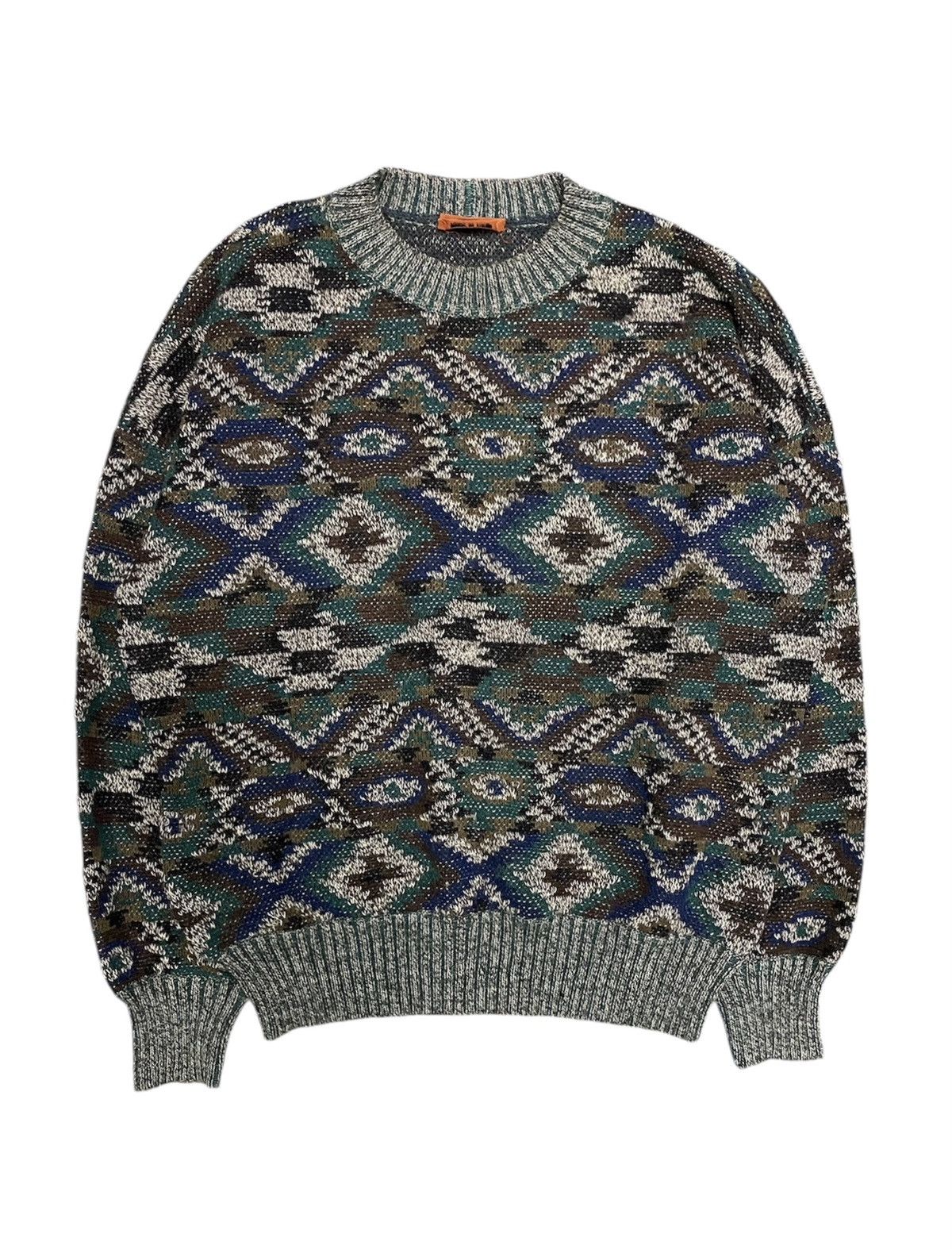 Coogi × Missoni × Yoshiyuki Konishi 1980s Missoni alpaca x wool knit sweatshirt Size L / US 10 / IT 46 - 1 Thumbnail