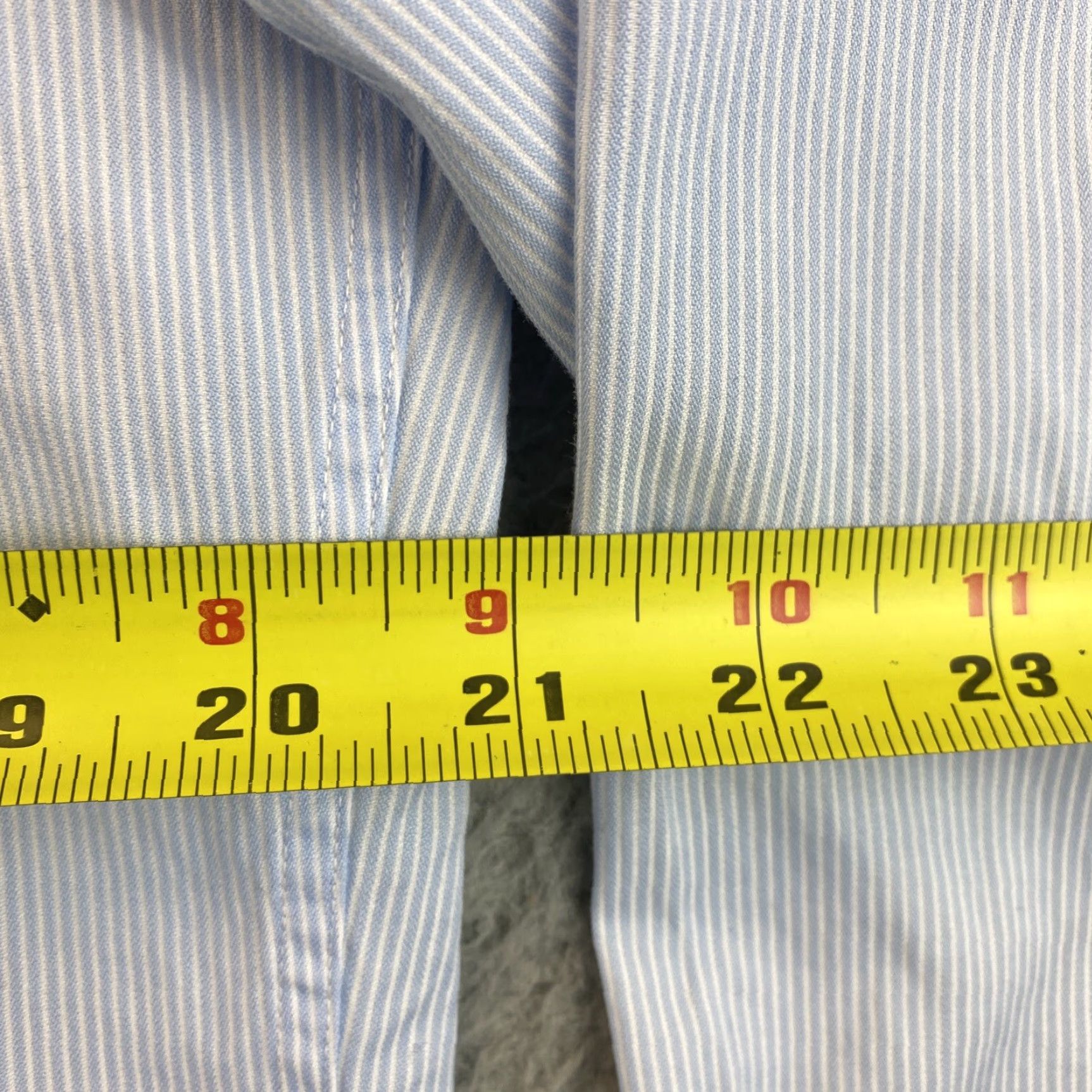 Vintage Boss Men Dress Shirt Size 15 Blue Button-Down Cotton Long Sleeve Office Casual Size 40R - 7 Thumbnail