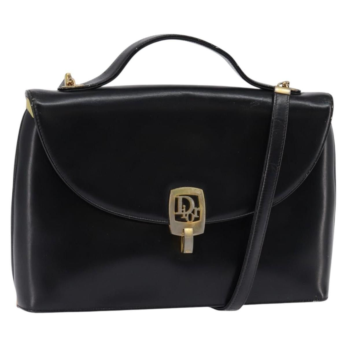 Dior DIOR Shoulder Bag Leather Black Gold Size ONE SIZE - 1 Thumbnail
