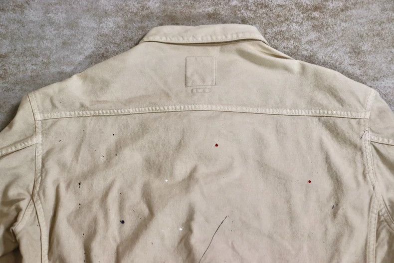Visvim Visvim 21ss ink-splashing denim jacket Size US L / EU 52-54 / 3 - 6 Thumbnail