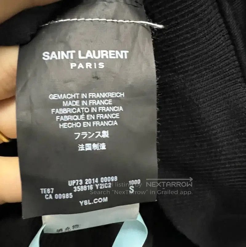 Yves Saint Laurent YSL Black Cotton Long Sleeve Sweatshirt . Size S / US 4 / IT 40 - 3 Thumbnail