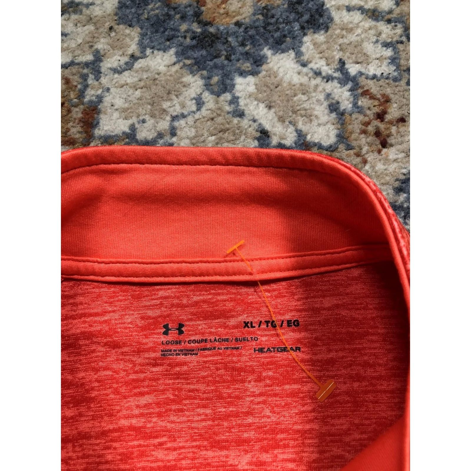 Under Armour Under Armour HeatGear Pullover Mens XL Red 1/4 Zip Mock Neck Long Sleeve Running Gym Training Lightweight Moisture Wicking Size US XL / EU 56 / 4 - 7 Thumbnail