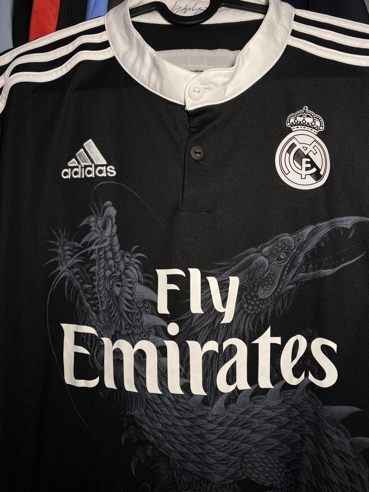 Adidas Adidas x Yohji Yamamoto Real Madrid FC 2014-15 Third Jersey Size US M / EU 48-50 / 2 - 4 Thumbnail