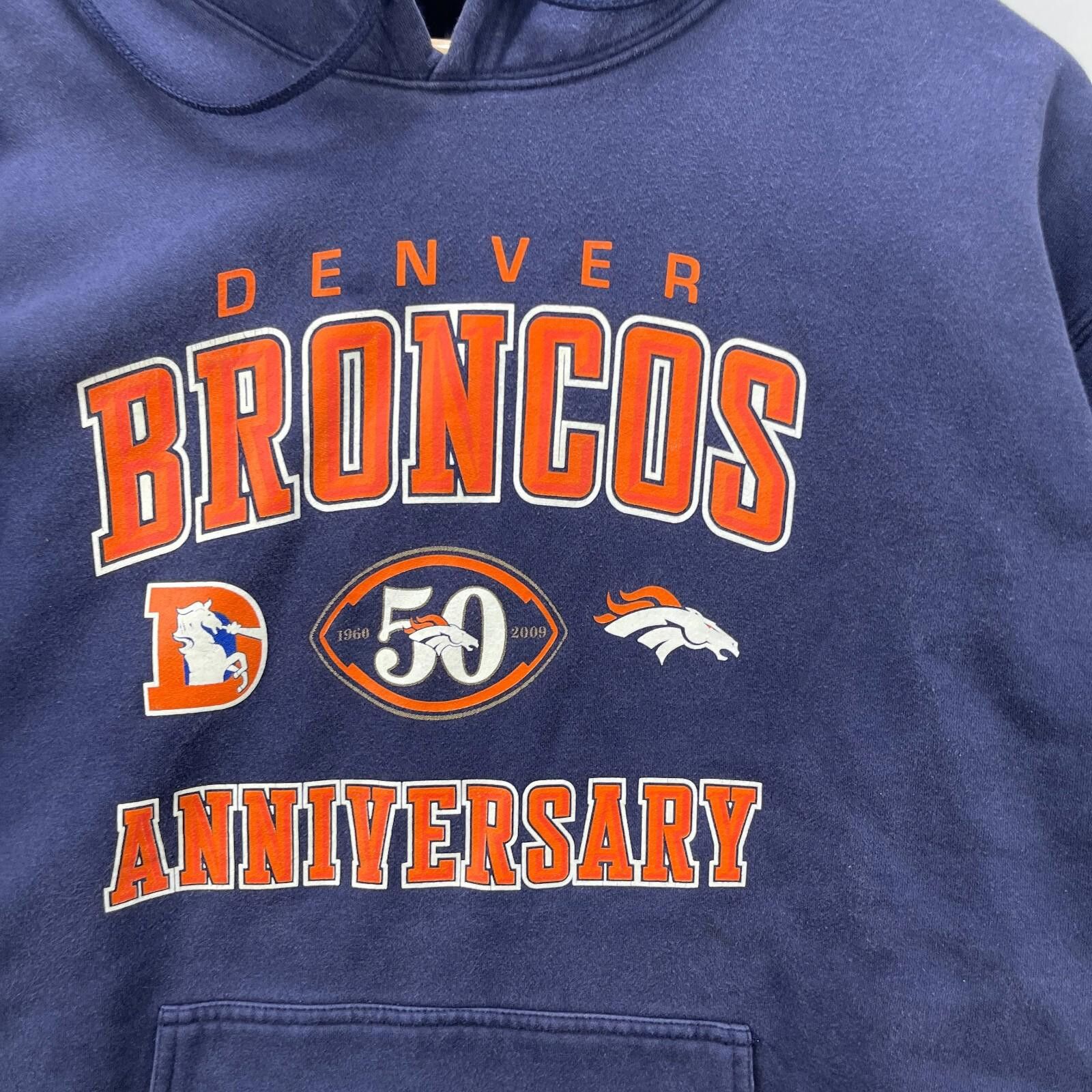 Reebok Vintage Denver Broncos Reebok Hoodie 2XL Size ONE SIZE - 2 Thumbnail