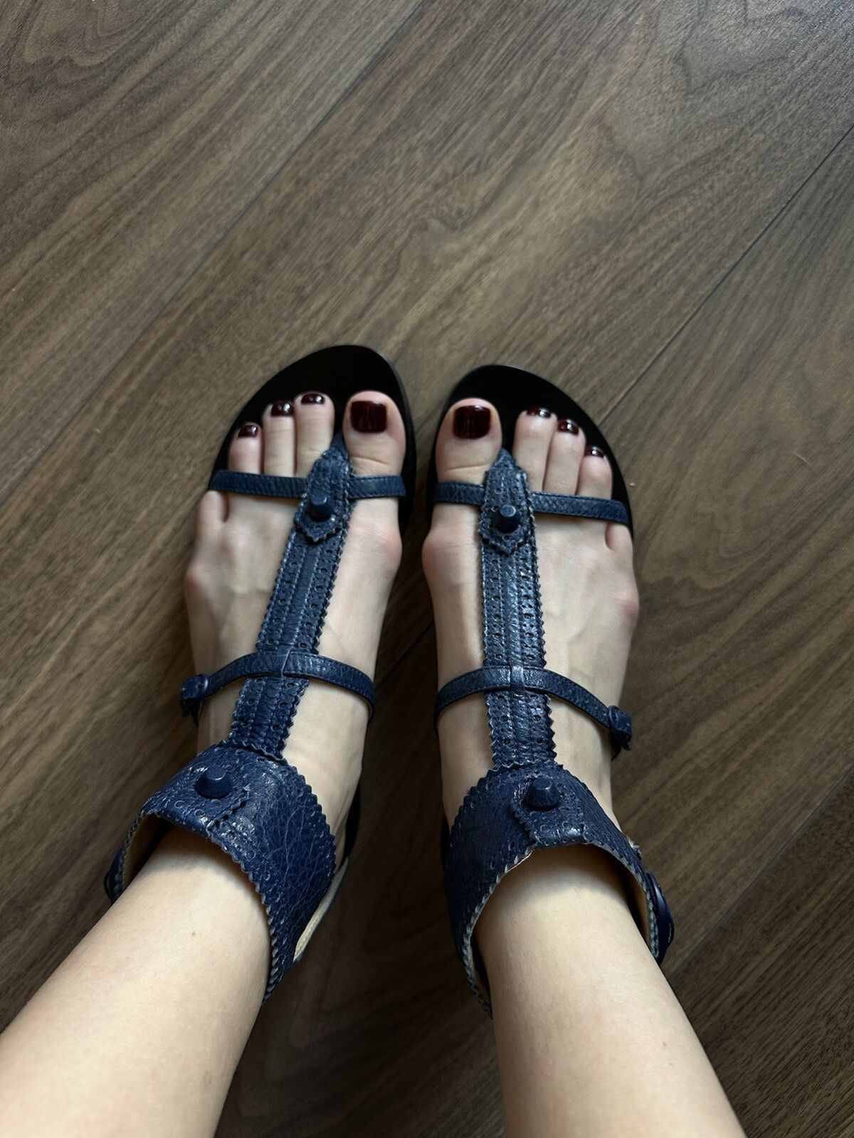 Balenciaga Balenciaga Paris Gladiator Studded Flat Sandals City Size US 8.5 / IT 38.5 - 6 Thumbnail