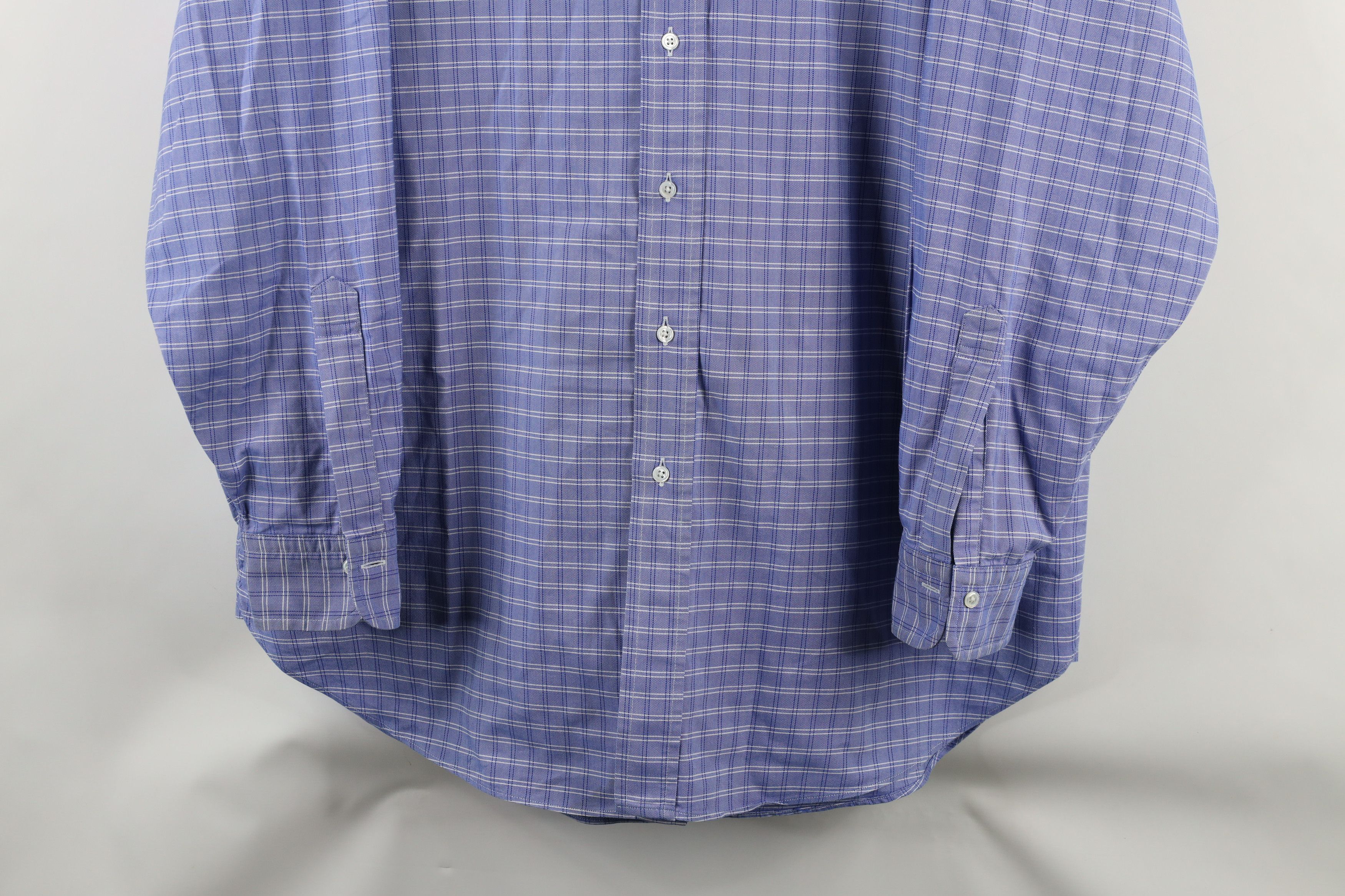 Brooks Brothers × Vintage Vintage 90s Brooks Brothers Regent Down Shirt Plaid USA Size US L / EU 52-54 / 3 - 3 Thumbnail