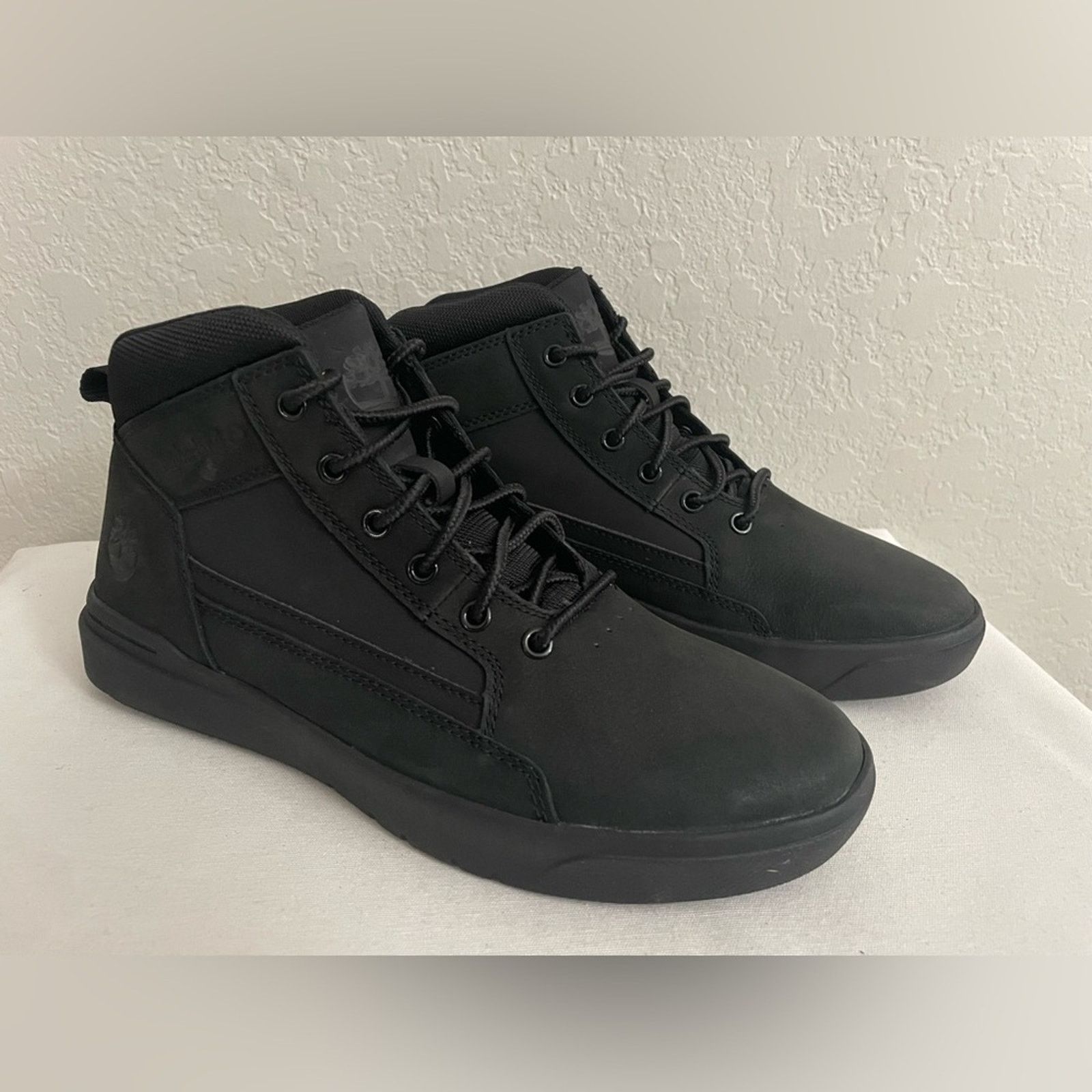 TIMBERLAND Men Sz 10 ALLSTON MID LACE BLACK NUBUCK BOOT SNEAKER Timberland Men main image 2