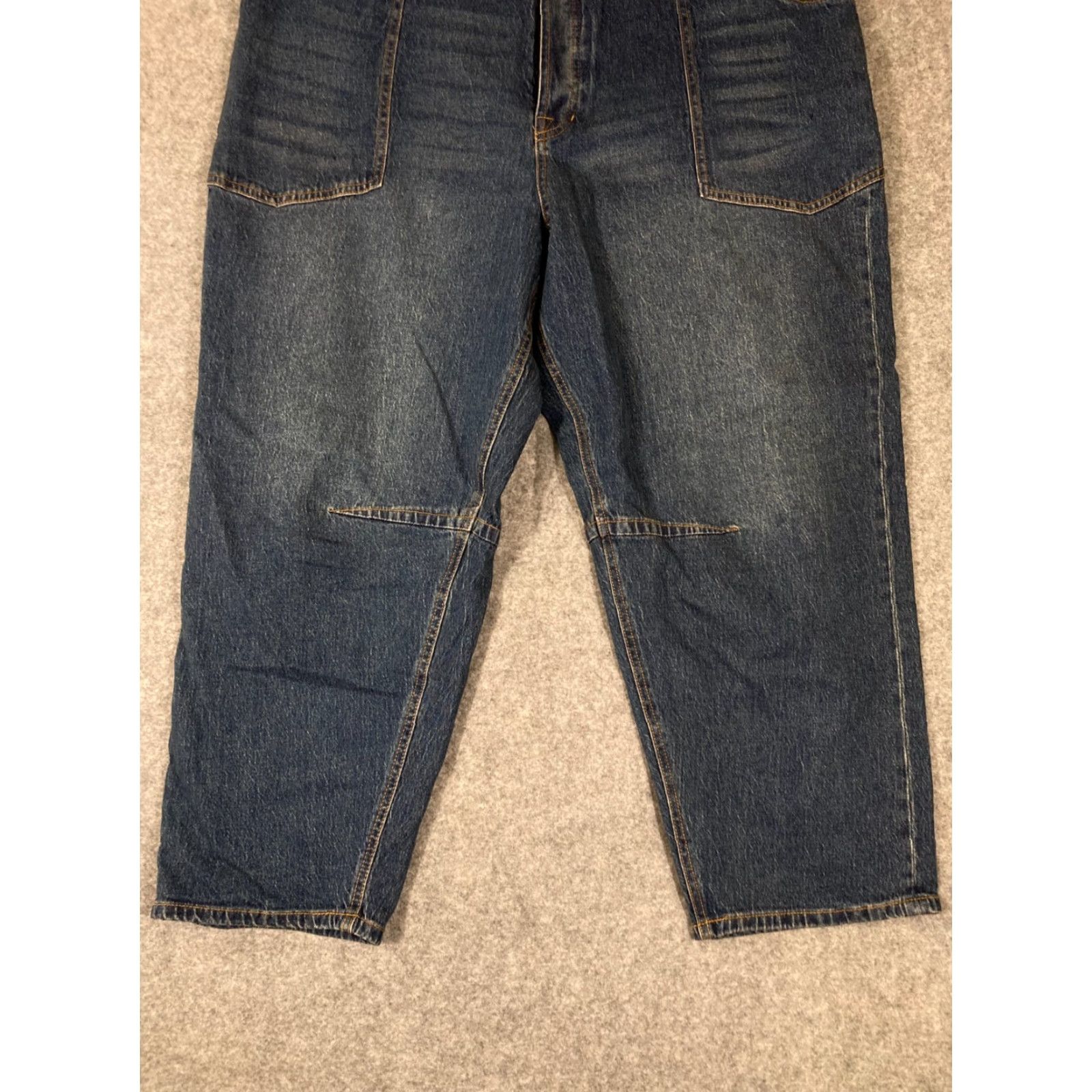 Frye Frye Barrel Jeans Womens 18 Blue Button Fly 5-Pockets Medium Wash Outdoor NWT Size 40" / US 18 - 4 Thumbnail