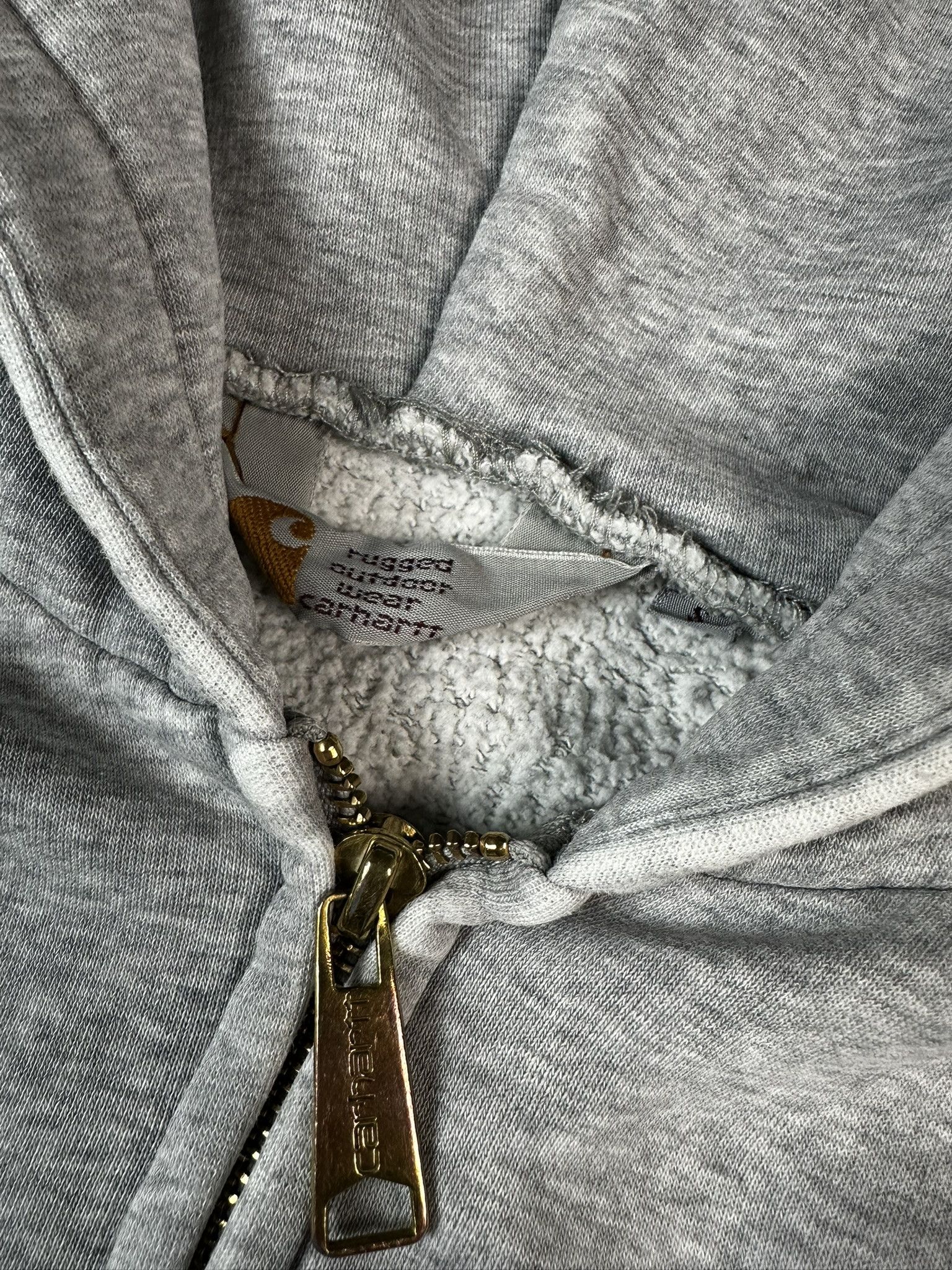 Carhartt 00s Carhartt Trashed Distressed Workwear Zip Hoodie Size US S / EU 44-46 / 1 - 11 Thumbnail