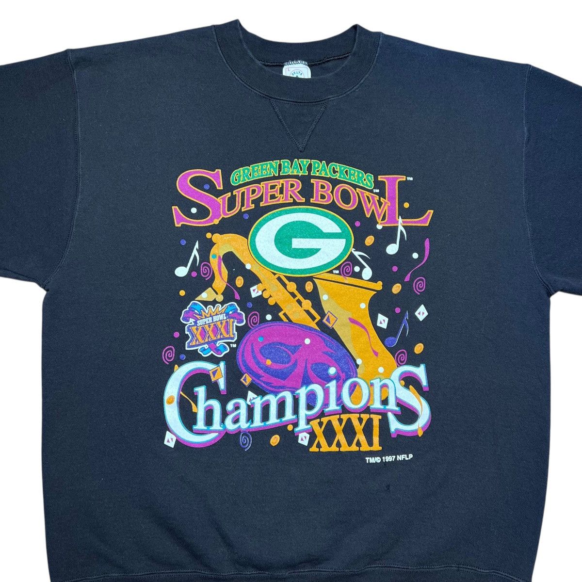 NFL × Vintage 1997 NFL Green Bay Packers Super Bowl Champions Sweatshirt Size US L / EU 52-54 / 3 - 9 Thumbnail