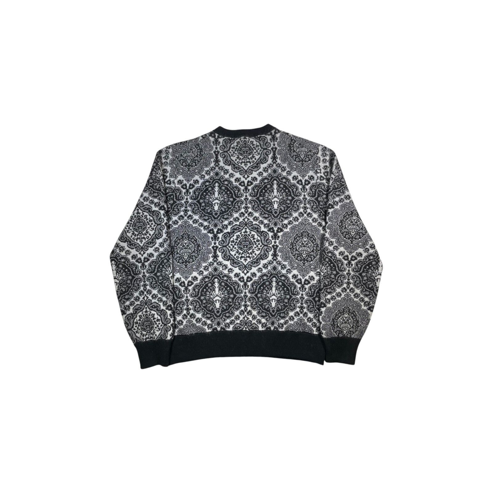 Dior Dior Grey & Black Paisley Sweater Size US XXL / EU 58 / 5 - 2 Thumbnail