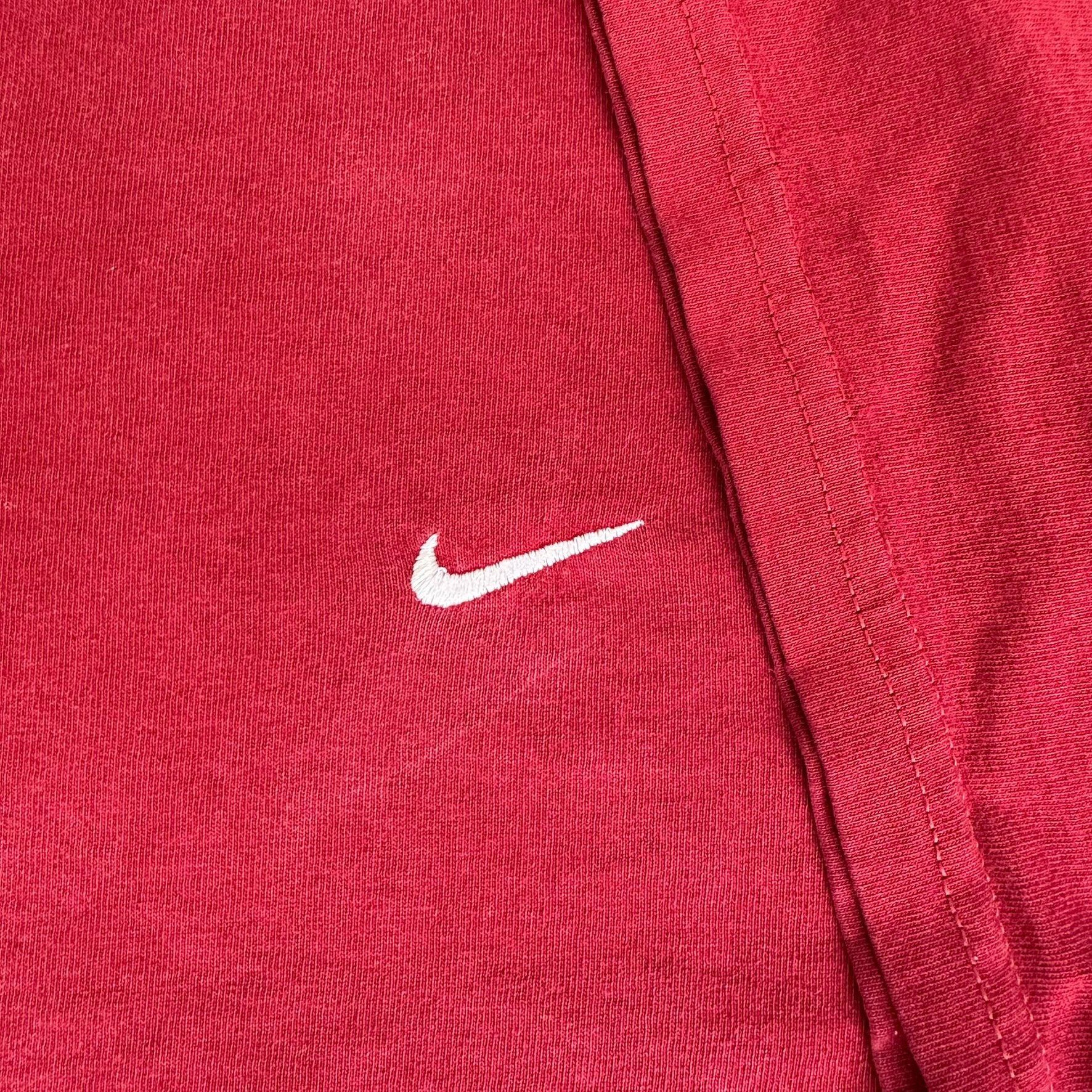 Nike Vintage Y2K Nike Mini Swoosh T-Shirt Burgundy Dark Red Logo Size US XXL / EU 58 / 5 - 3 Thumbnail