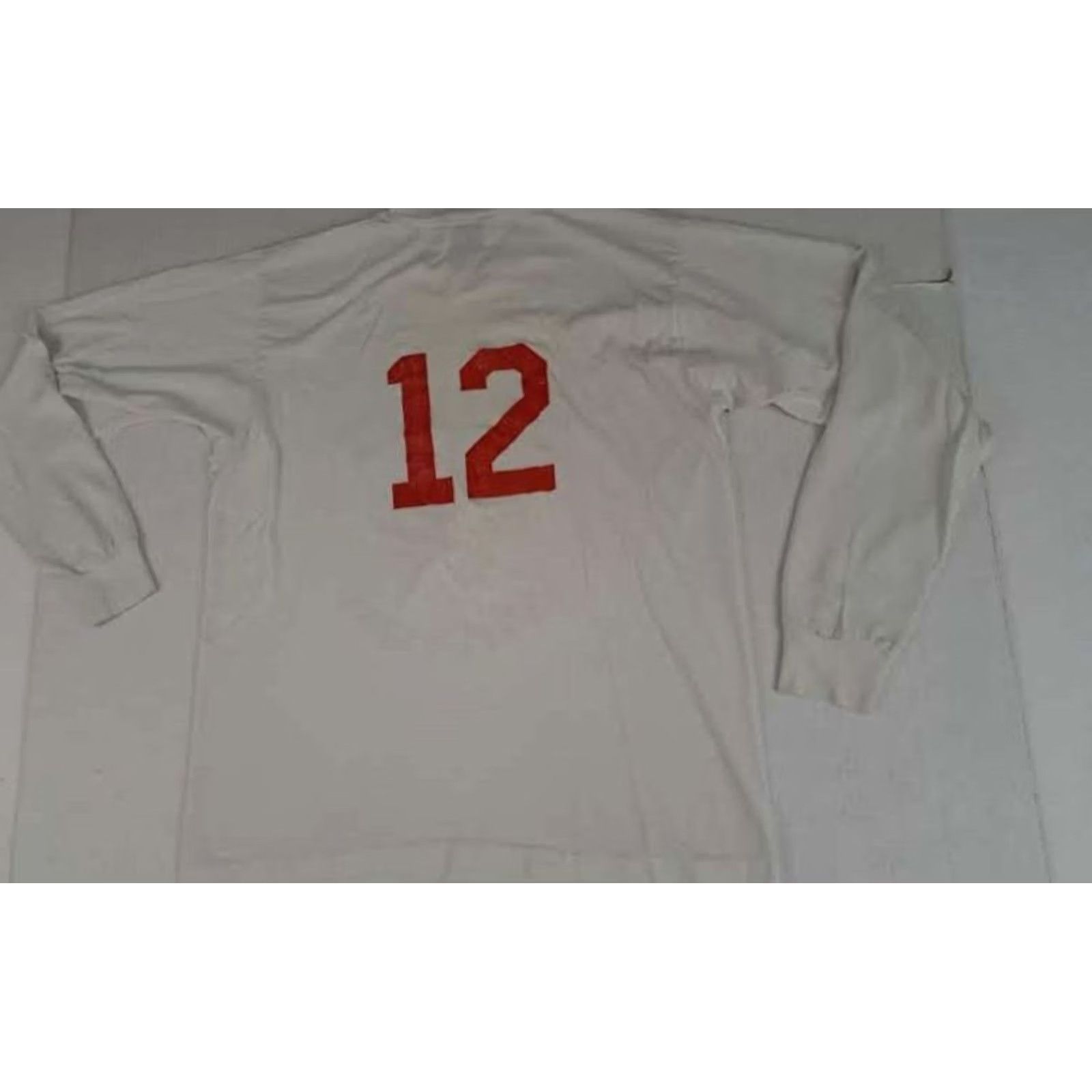 Fruit Of The Loom VINTAGE Wyandotte Volleyball Game Jersey Large USA Made Screen Stars Shirt Unisex Adults L White Cotton 1980s Football? Size US L / EU 52-54 / 3 - 8 Thumbnail