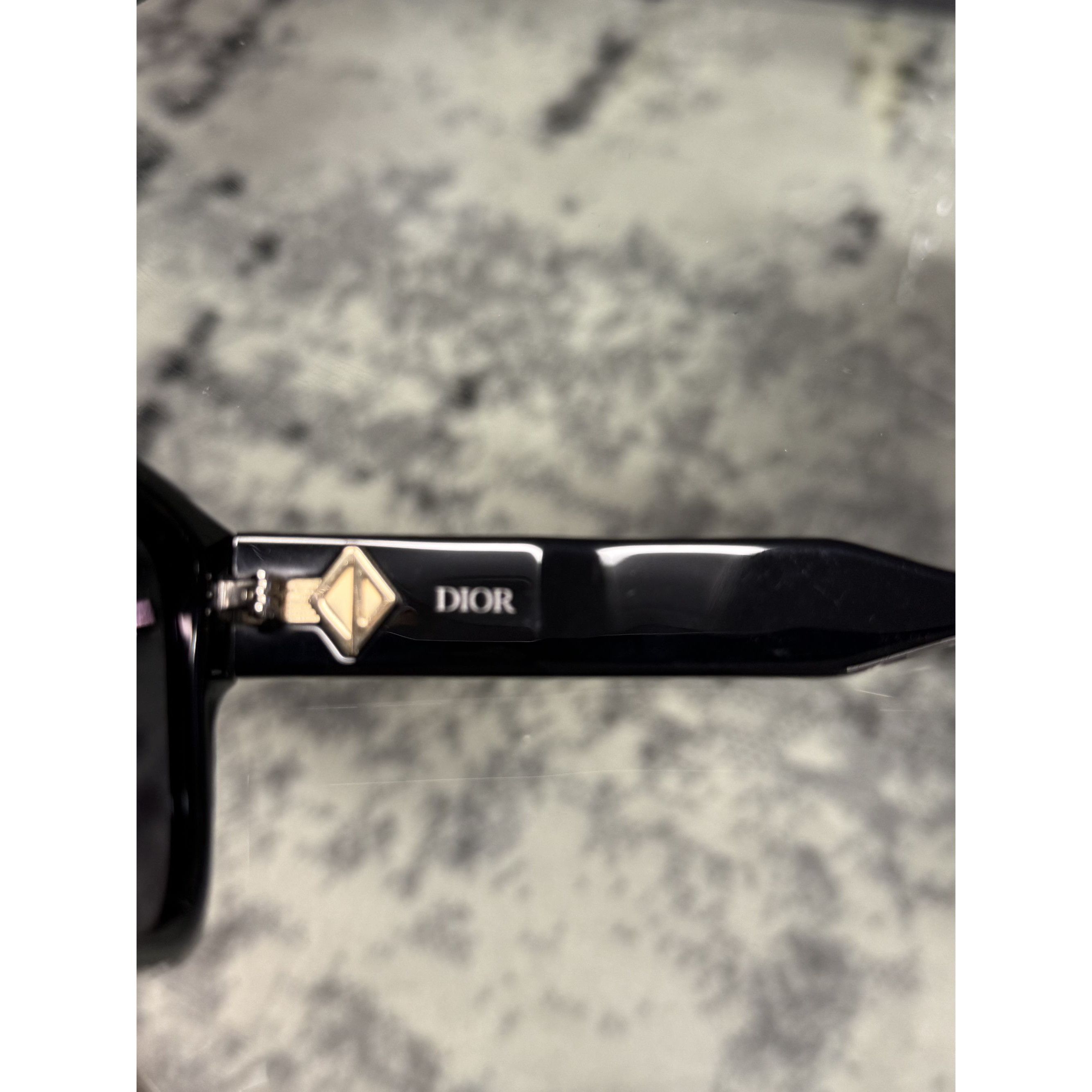 Dior Christian Dior CD Diamond S61 Black Rectangular Sunglasses W Size ONE SIZE - 9 Thumbnail