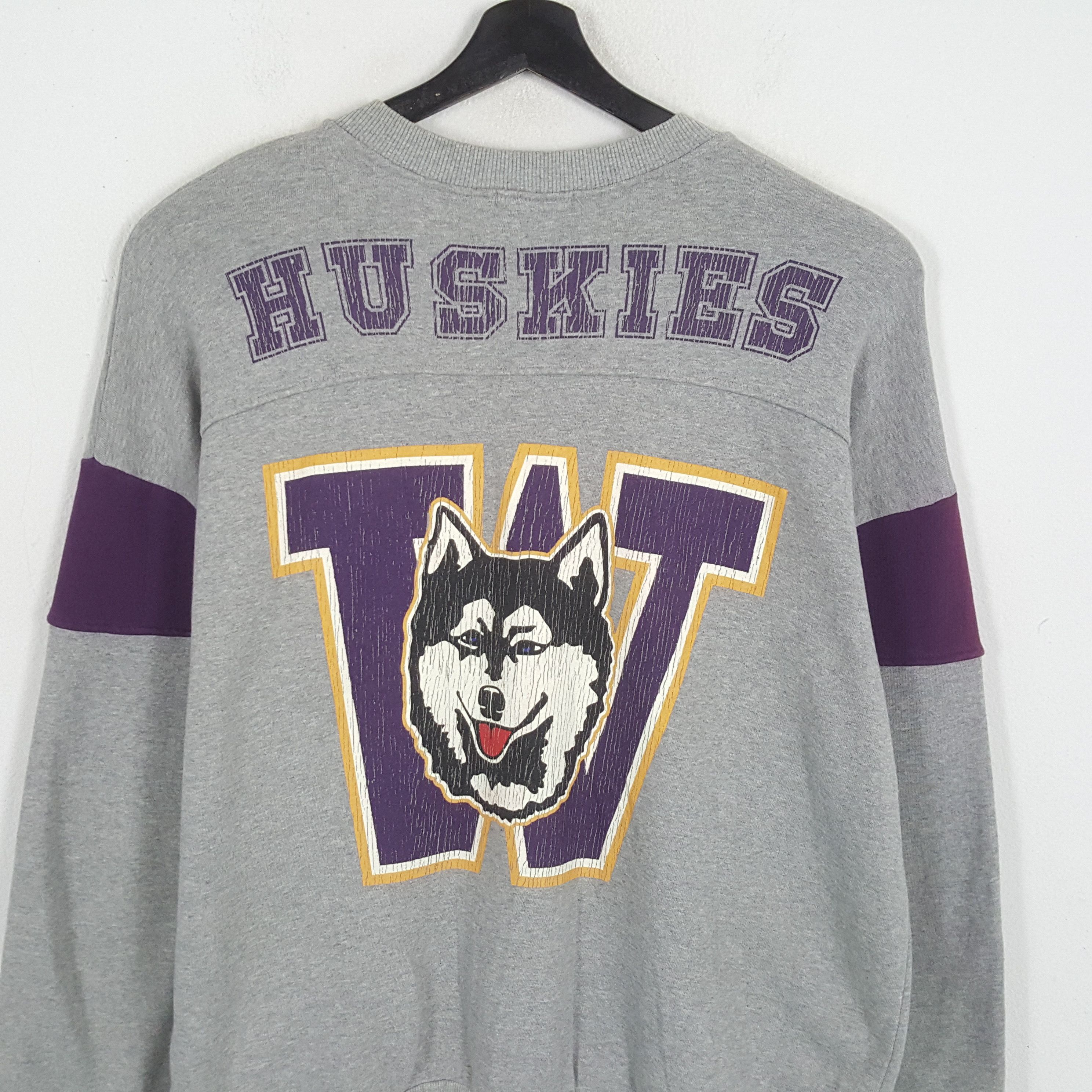 NFL × Vintage WASHINGTON HUSKIES American Football Team Sweatshirt Size US XL / EU 56 / 4 - 2 Thumbnail