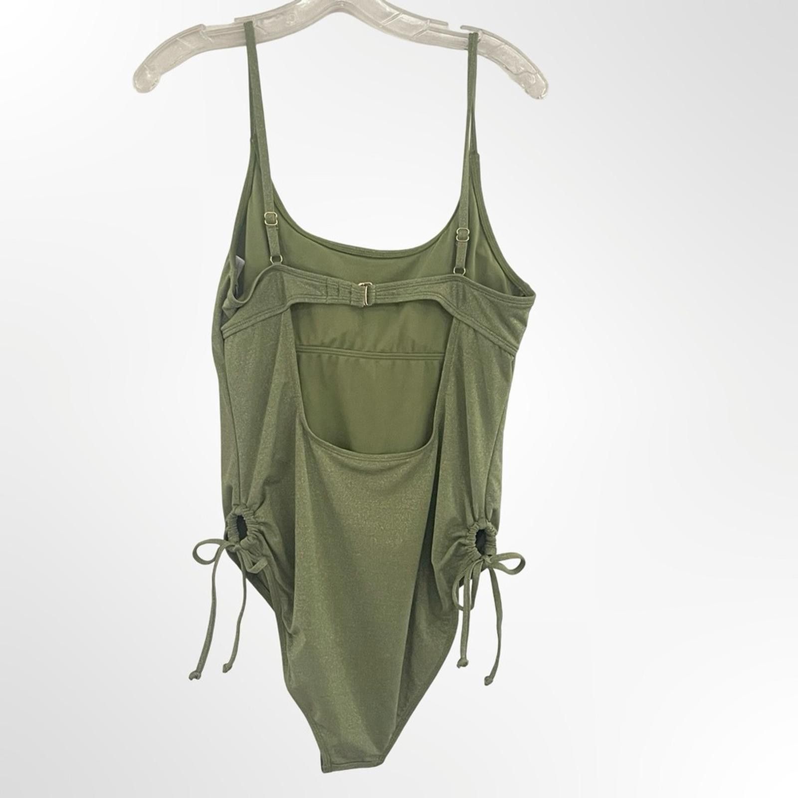 Other Salt + Cove Olive Green One-Piece Swimsuit in Size L NWT Size ONE SIZE - 3 Thumbnail