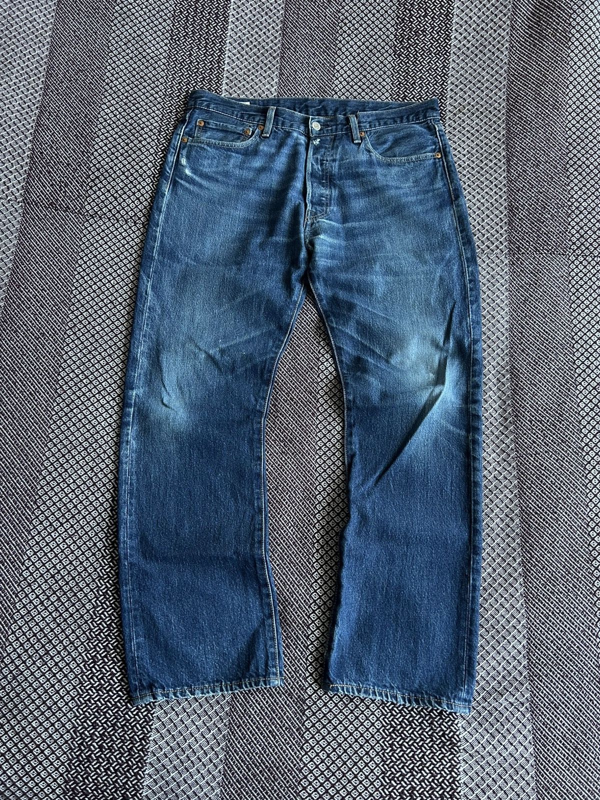 Levi's Vintage Levis 501 Premium Jeans Faded Distressed Wash Sz W34 Size US 34 / EU 50 - 10 Thumbnail
