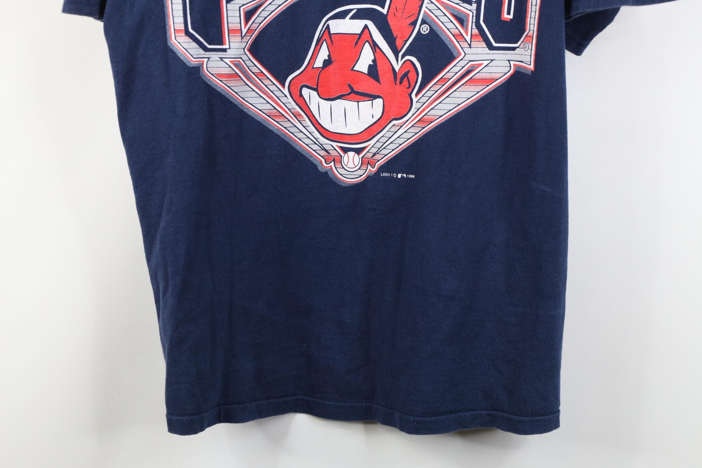 Vintage Vintage 90s Chief Wahoo Cleveland Indians Baseball T-Shirt Size US XL / EU 56 / 4 - 3 Thumbnail
