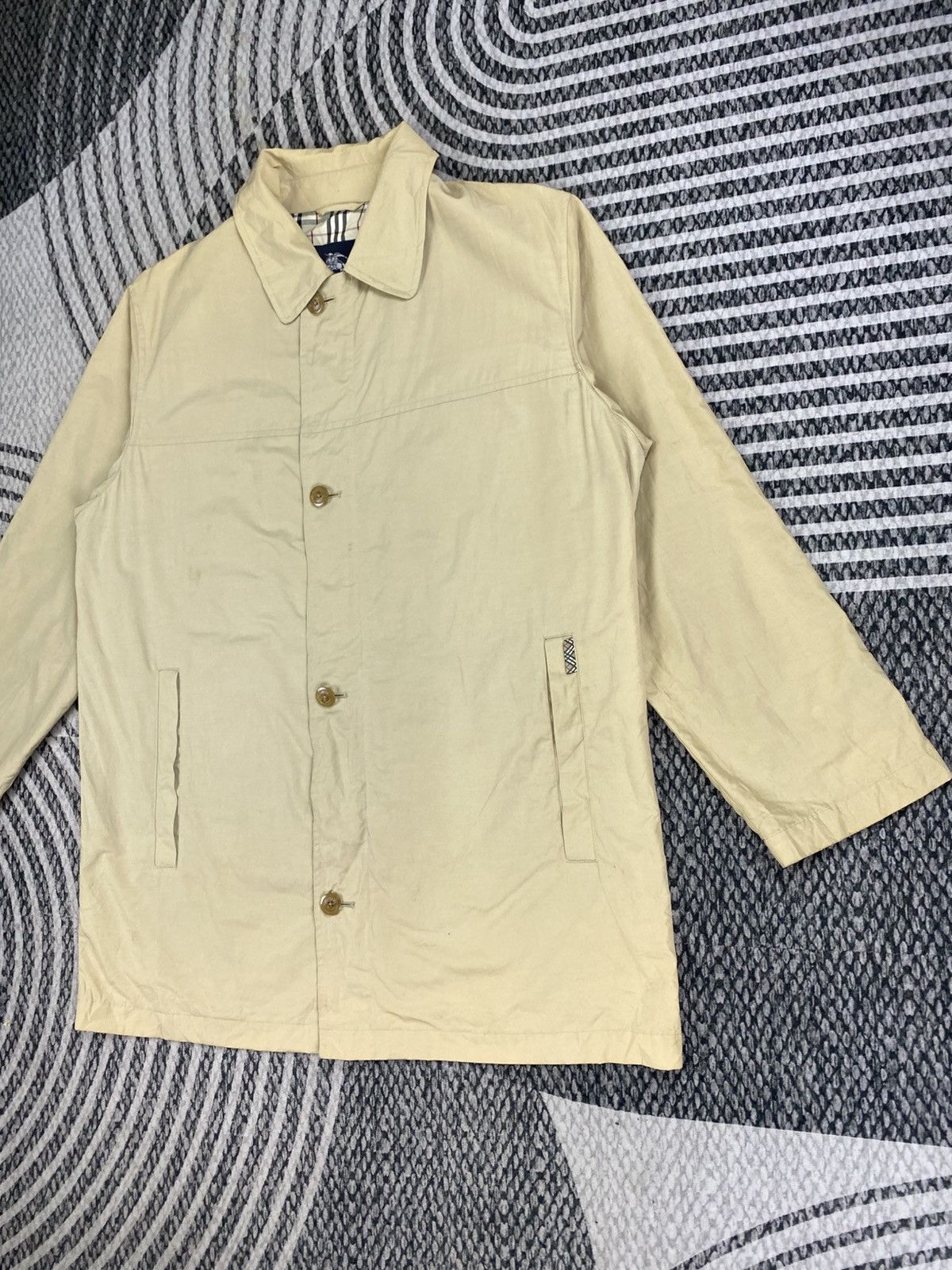 Burberry Vintage Burberry London In Beige Cotton Jacket Size US M / EU 48-50 / 2 - 5 Thumbnail
