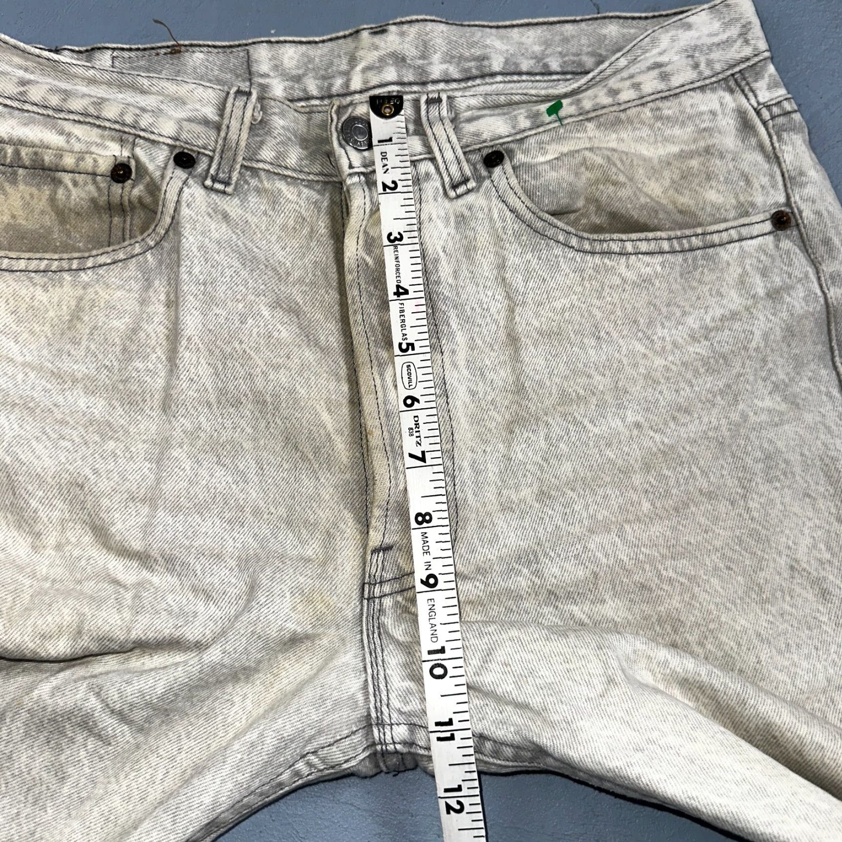 Levi's VINTAGE Levi's 501 Jeans Men 31 Gray Light Wash 90s Straight Leg Denim Cotton Medium Rise Size US 31 - 6 Thumbnail
