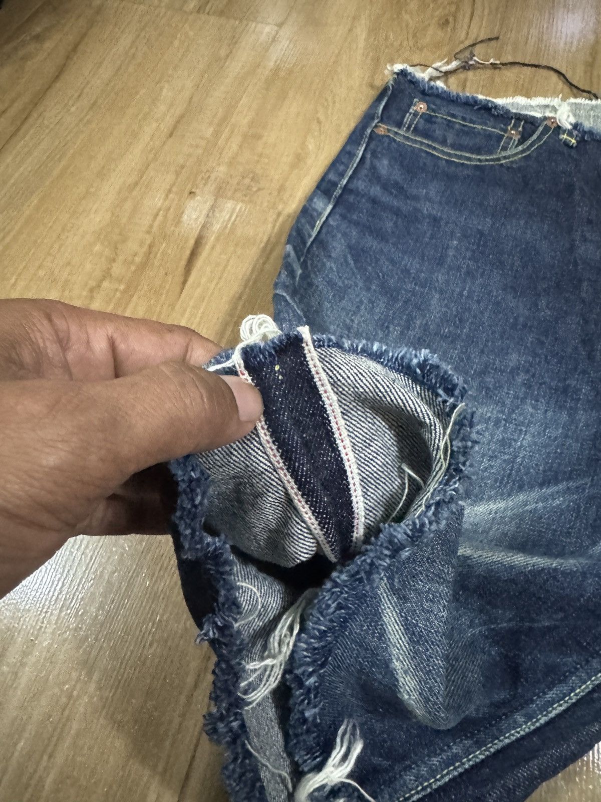 Japanese Brand Japanese Brand Selvedge cropped jeans Size US 31 - 2 Thumbnail