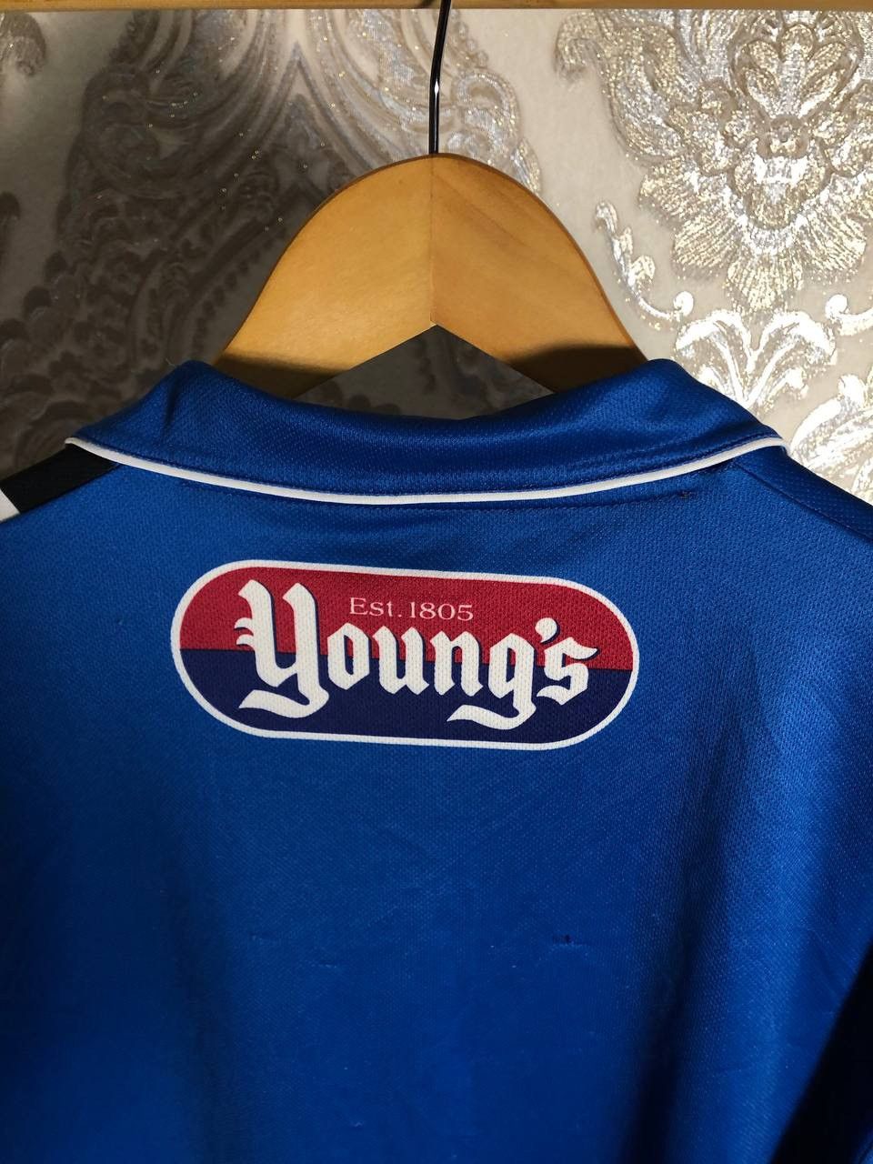 Errea VINTAGE ERREA FC GRIMSBY TOWN ENGLAND RETRO SOCCER JERSEY Size US M / EU 48-50 / 2 - 6 Thumbnail