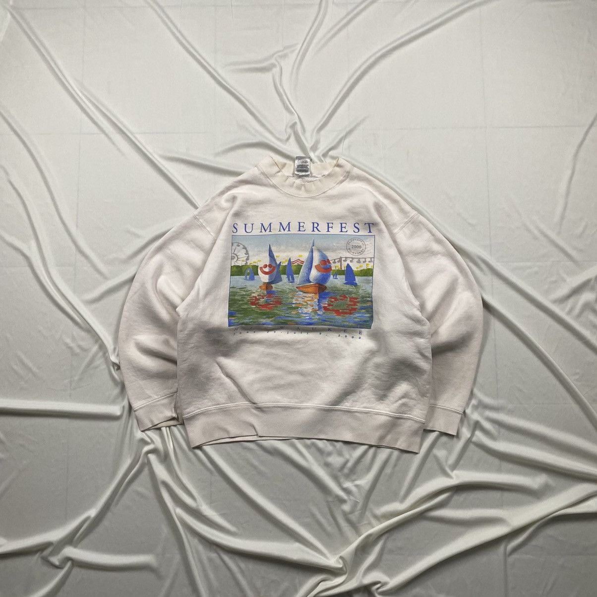 Fruit Of The Loom Vintage y2k Milwaukee SummerFest Boxy Crewneck Size US S / EU 44-46 / 1 - 1 Thumbnail