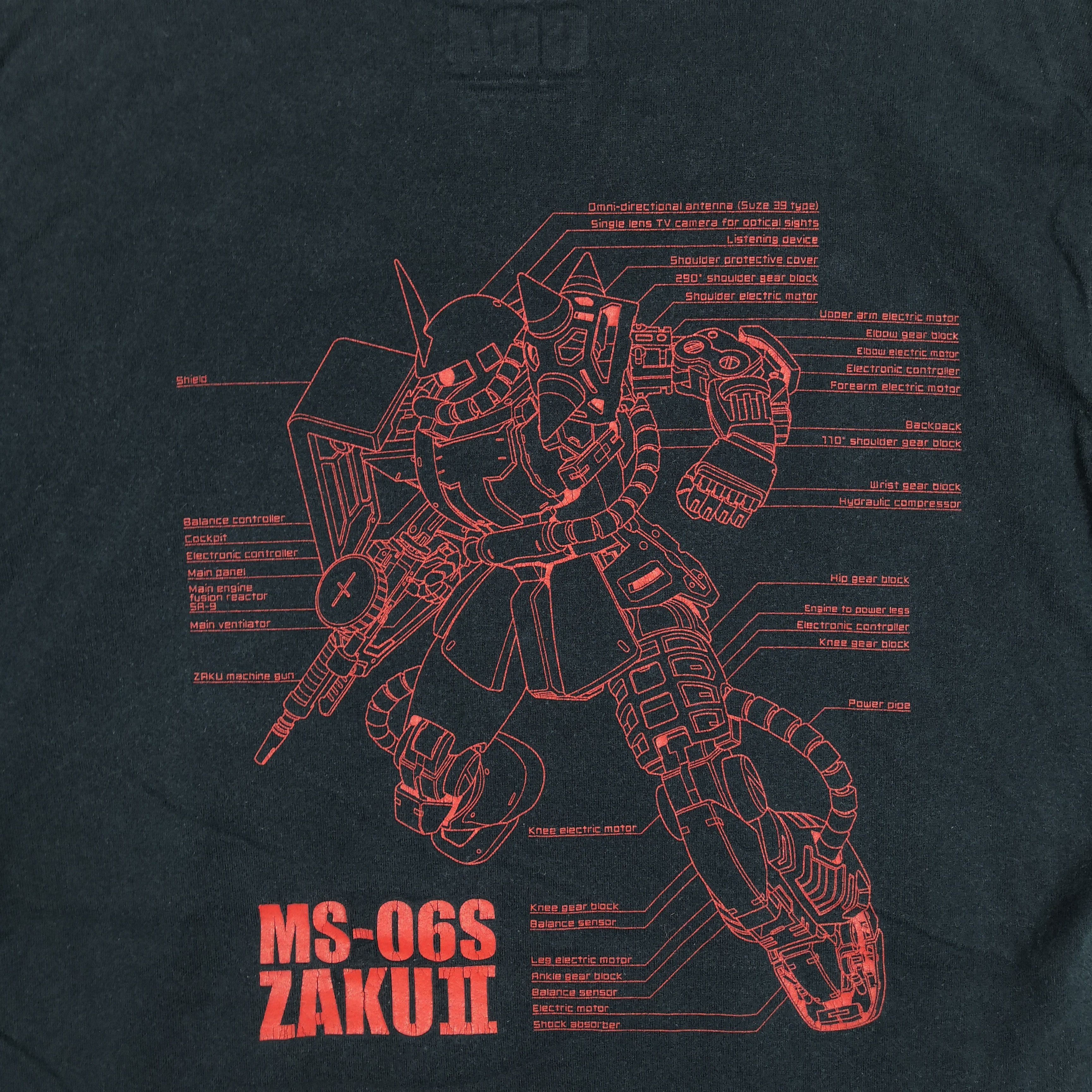 Anime Vintage Y2K Gundam T-Shirt Japanese Anime Hentai Cartoon Tee Size US M / EU 48-50 / 2 - 4 Thumbnail