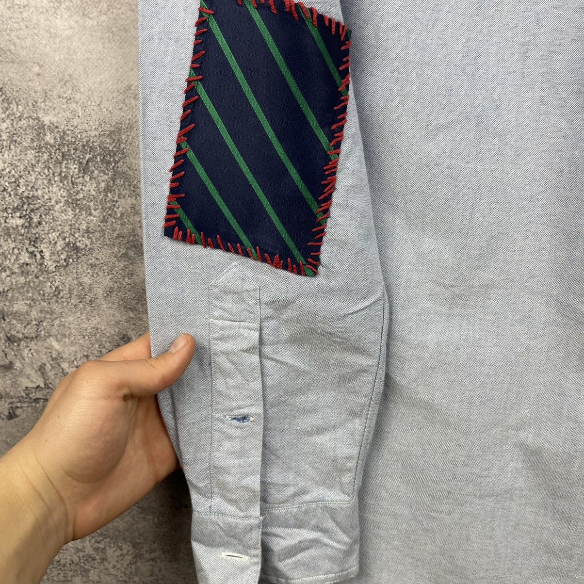 Polo Ralph Lauren Polo Ralph Lauren Rugby Patchwork Oxford Blue Shirt Size US M / EU 48-50 / 2 - 17 Thumbnail