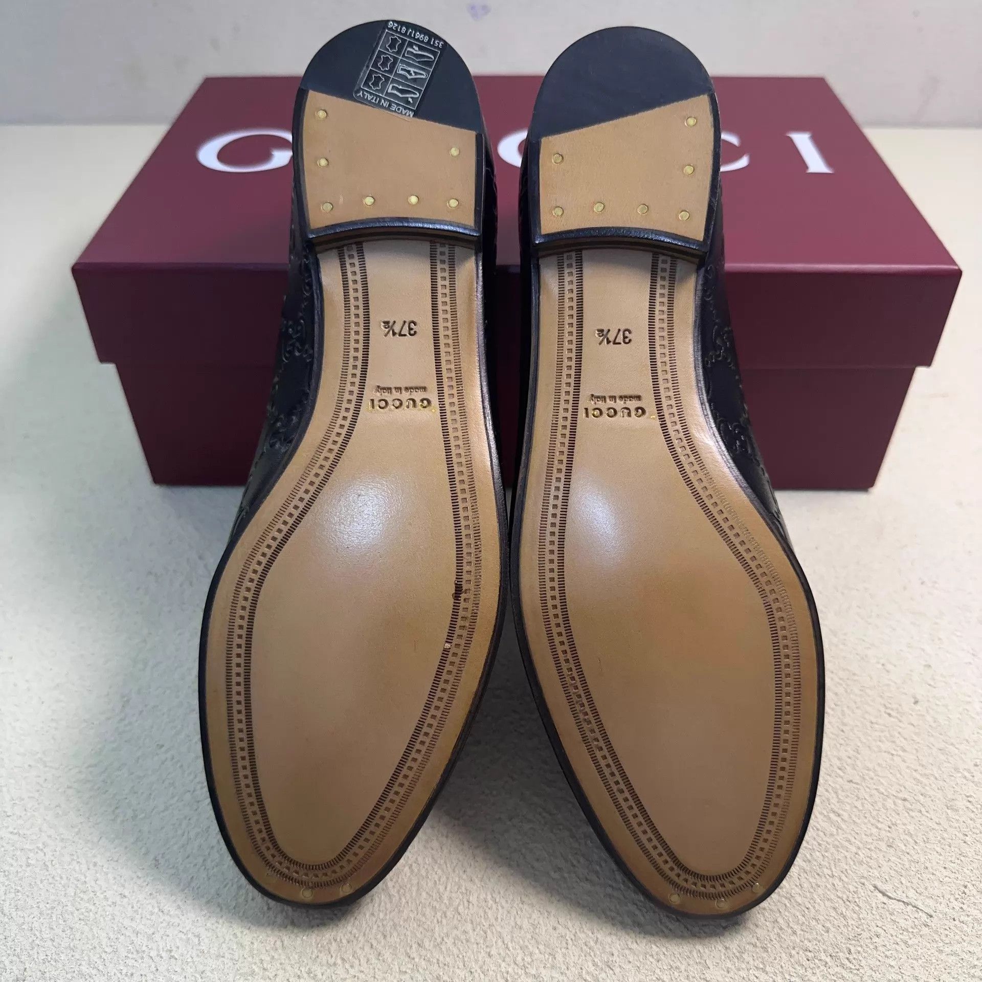 Gucci GUCCI GG Marmont Horsebit Loafer Women's Black Size US 7 / IT 37 - 4 Thumbnail