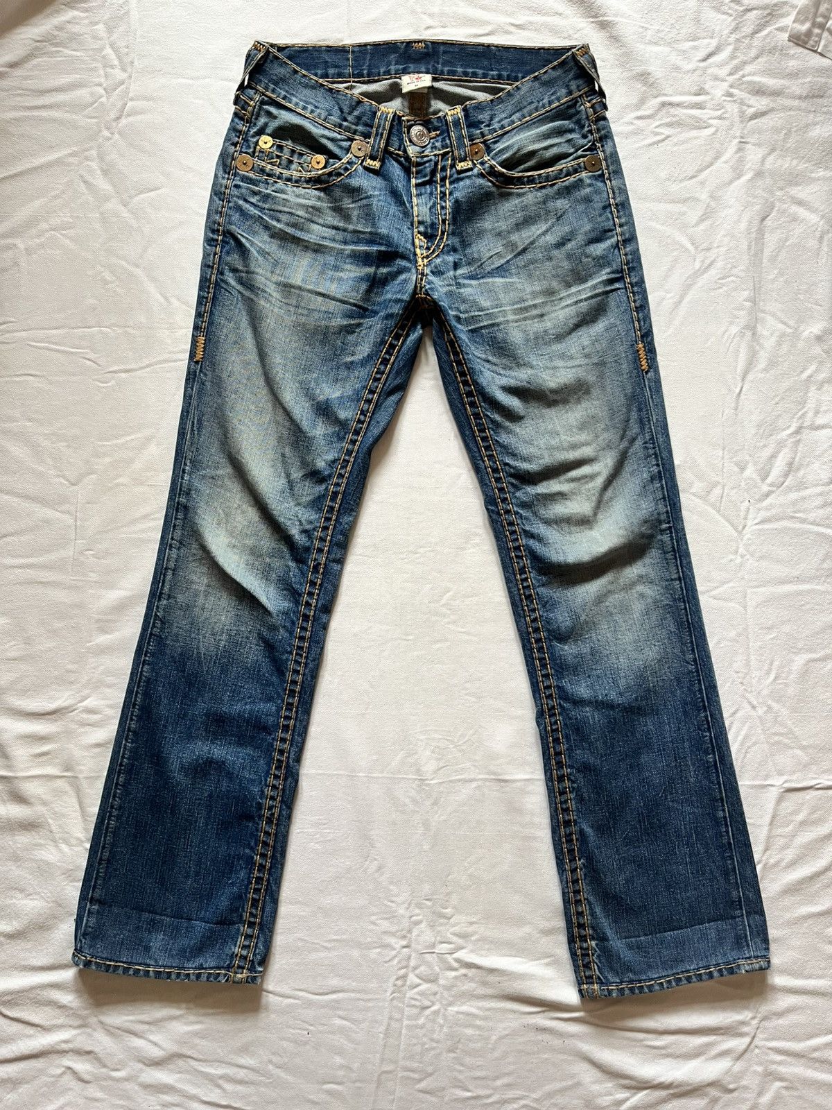 True Religion Vintage True Religion Jeans – Rare Early 2000s Stitching Size US 31 - 1 Thumbnail