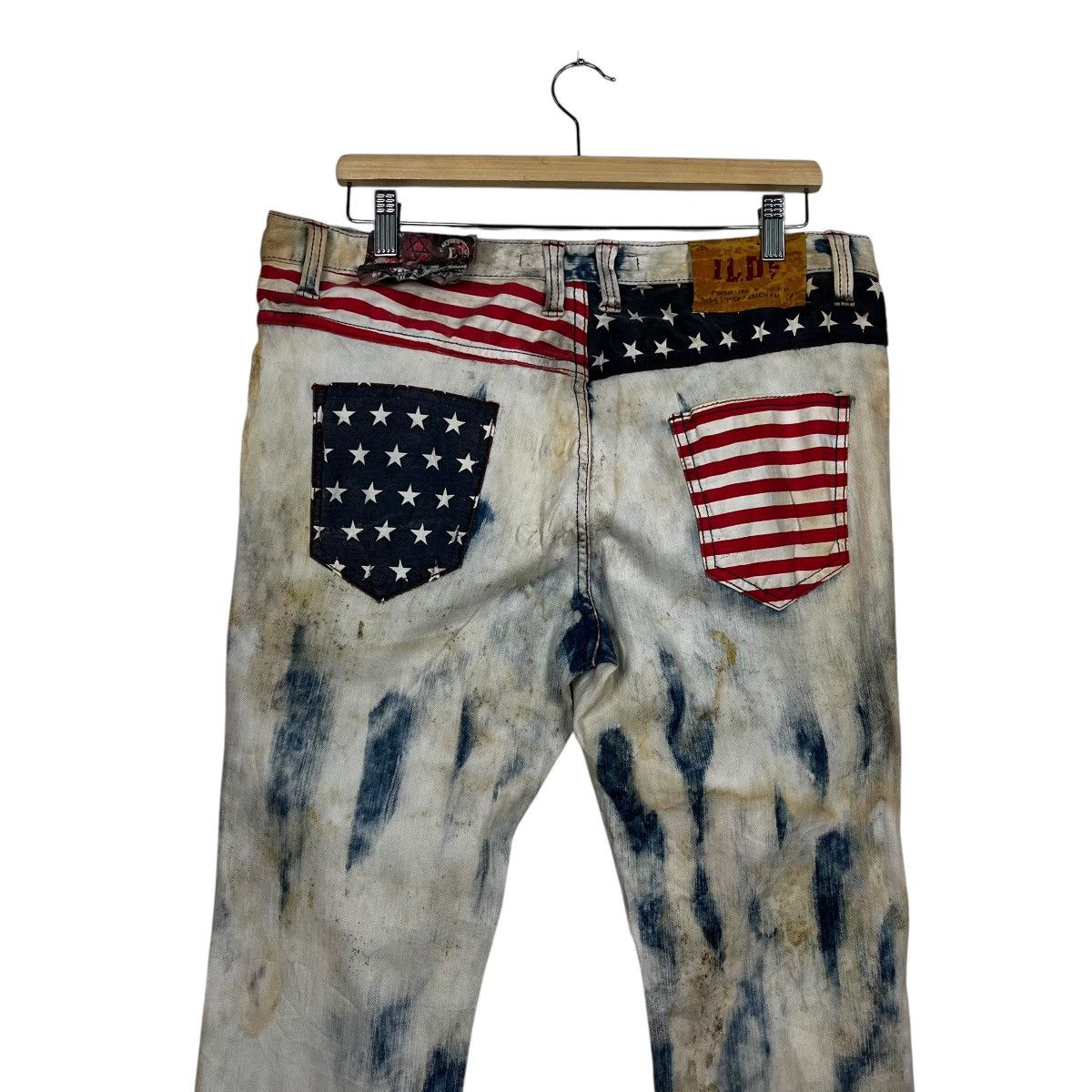 Jean Vintage ILDF Punk Distressed Motive Denim Size US 34 / EU 50 - 9 Thumbnail