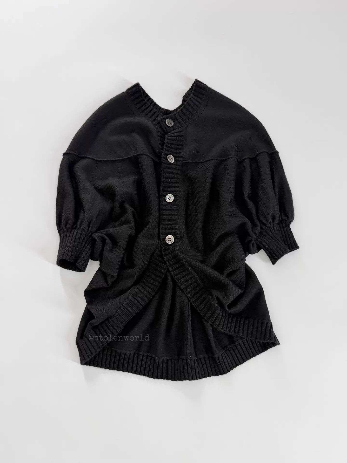 Comme des Garcons Comme des Garçons Cocoon Balloon Wool Cardigan Size ONE SIZE - 7 Thumbnail
