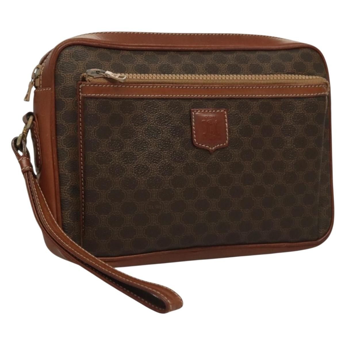 Celine Celine Macadam Pochette Canvas and Leather Size ONE SIZE - 1 Thumbnail