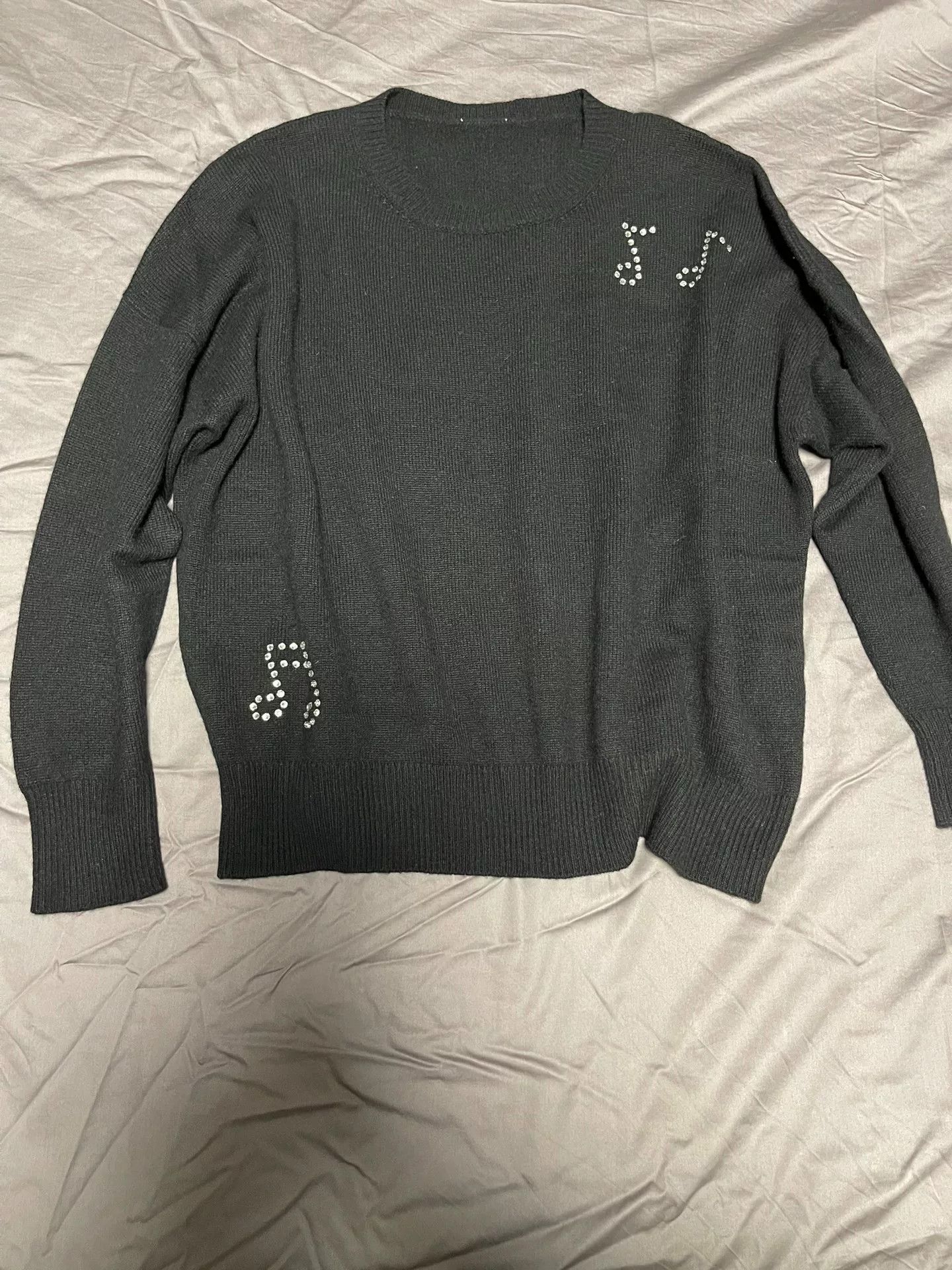 Saint Laurent Paris Saint Laurent Black Cashmere Sweater Size US M / EU 48-50 / 2 - 1 Thumbnail