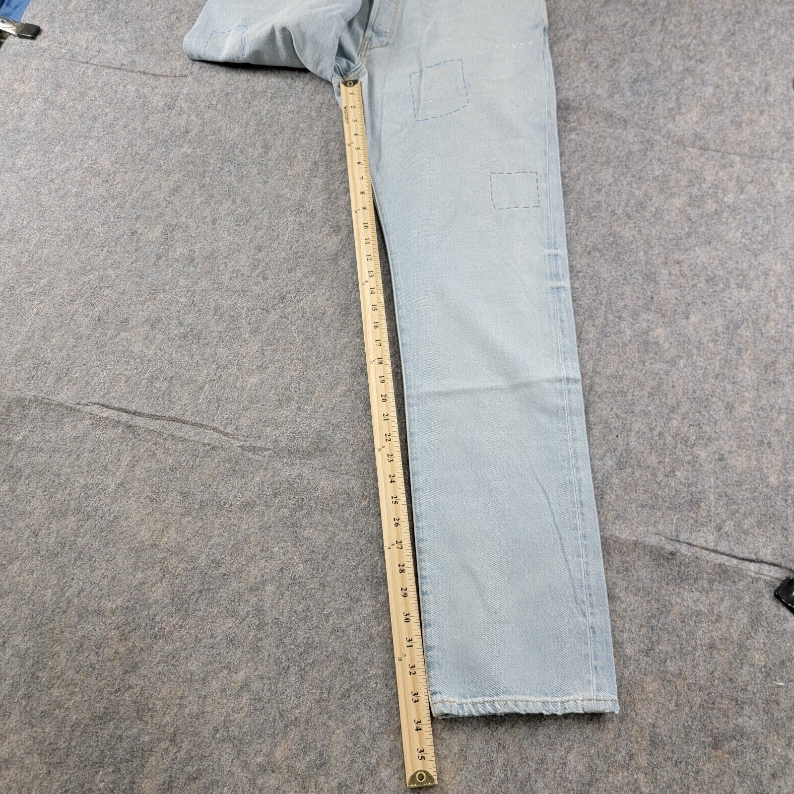 Todd Snyder Todd Snyder Slim Fit Upcycle Patched Selvedge Jeans Size US 34 / EU 50 - 8 Thumbnail