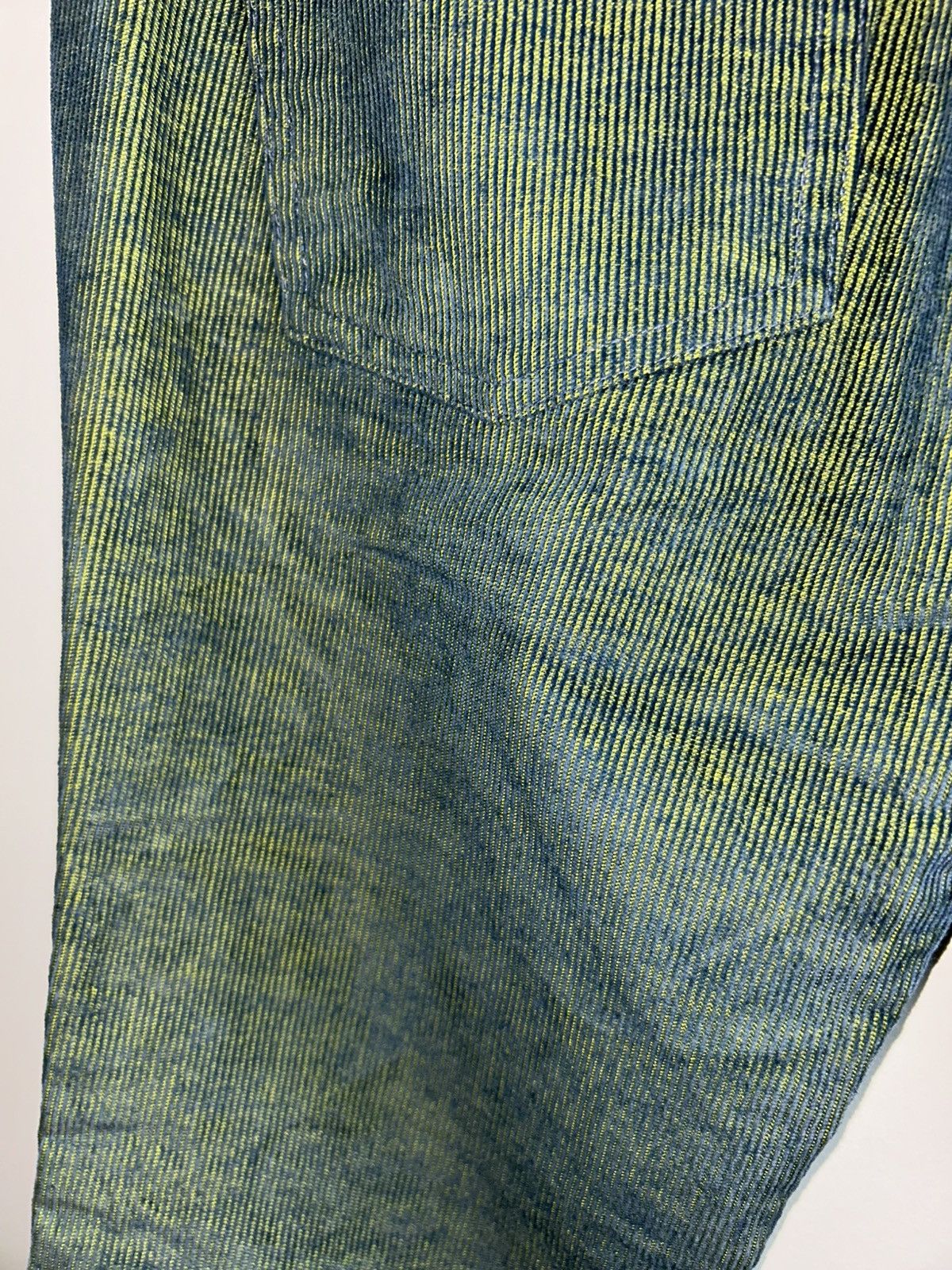 Jean Paul Gaultier JPG Jeans by Gaultier Two Tone Corduroy Ribbed Bootcut Size US 30 / EU 46 - 10 Thumbnail