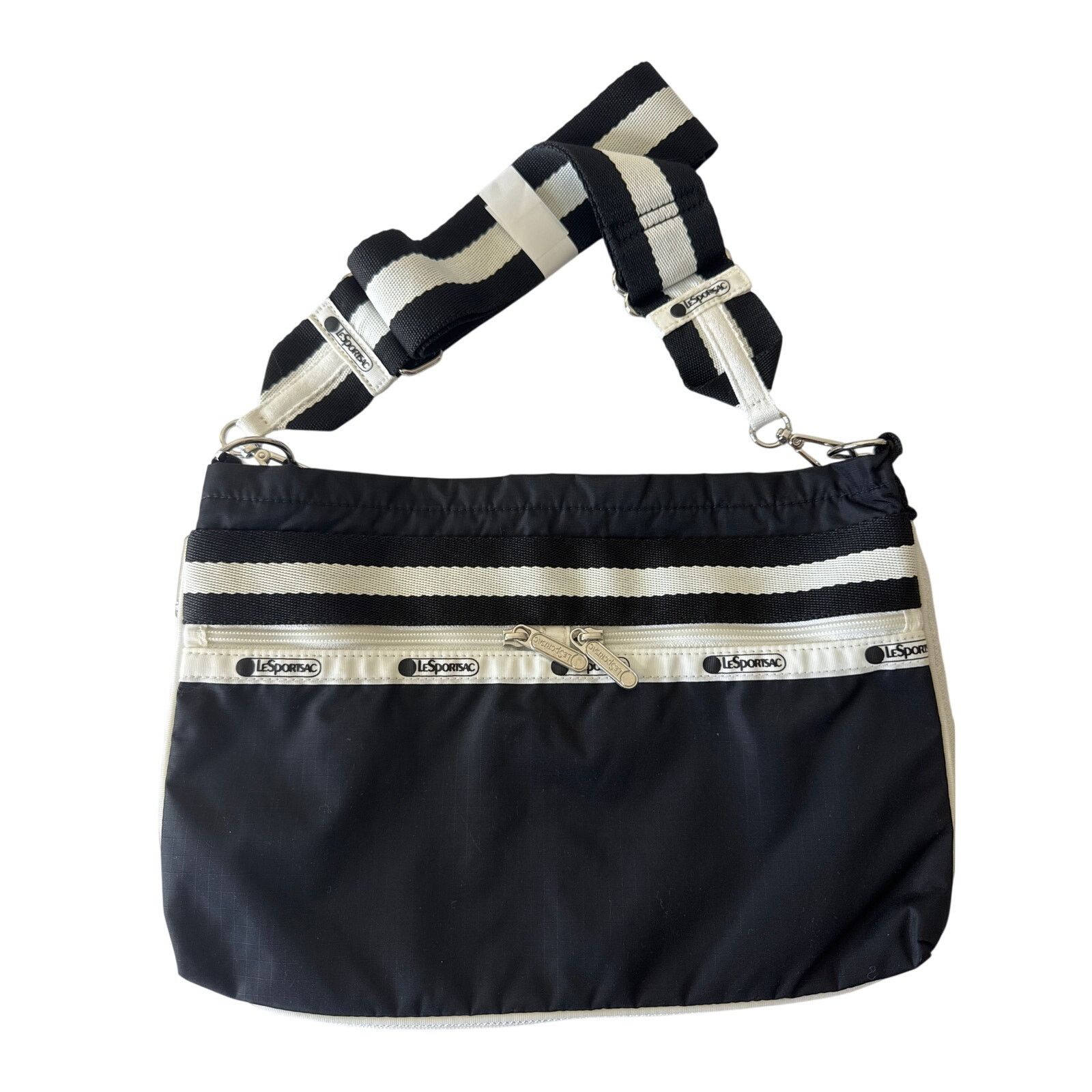 LeSportsac LESPORTSAC E/W Zipper Bag Spectator Black White NWT Size ONE SIZE - 1 Thumbnail